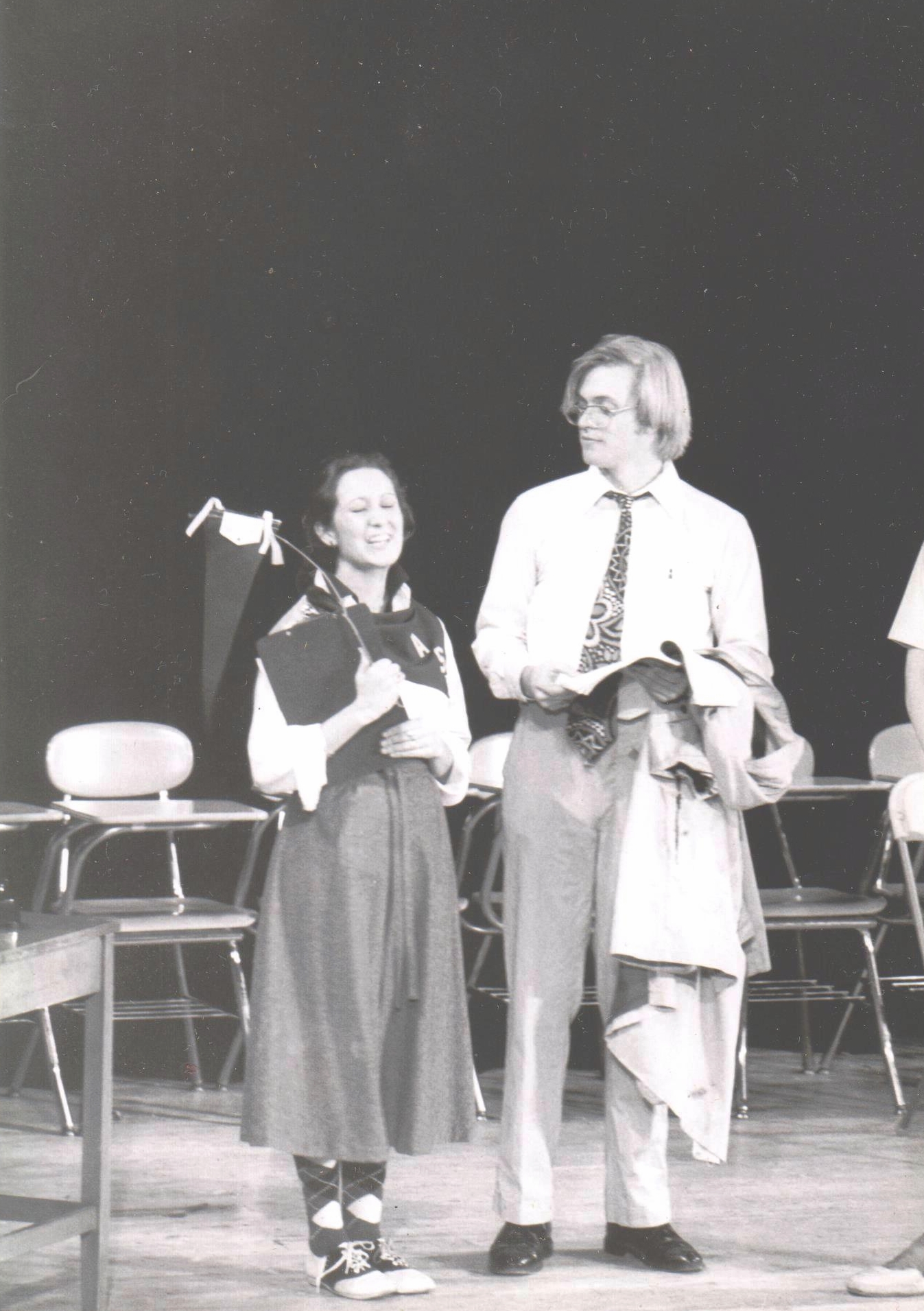 With Patti Pomer, 1979.