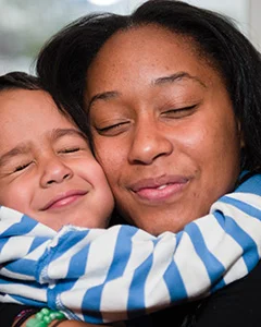 “I wanted to raise my son in a different environment, so I took a big leap and left home. For now, Bridge provides me with a safe, positive environment to raise my son, and I’m grateful for that.”