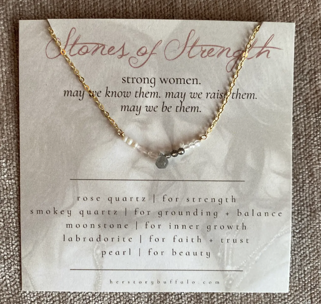 HER Story | Stones of Strength - Stone Bar Necklace
