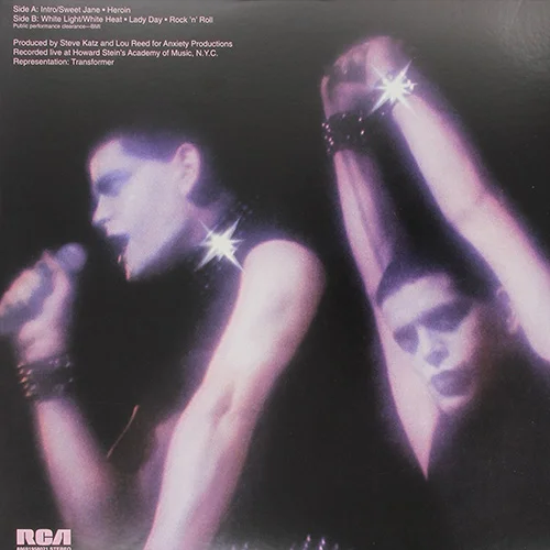 The album's glam-tastic back cover