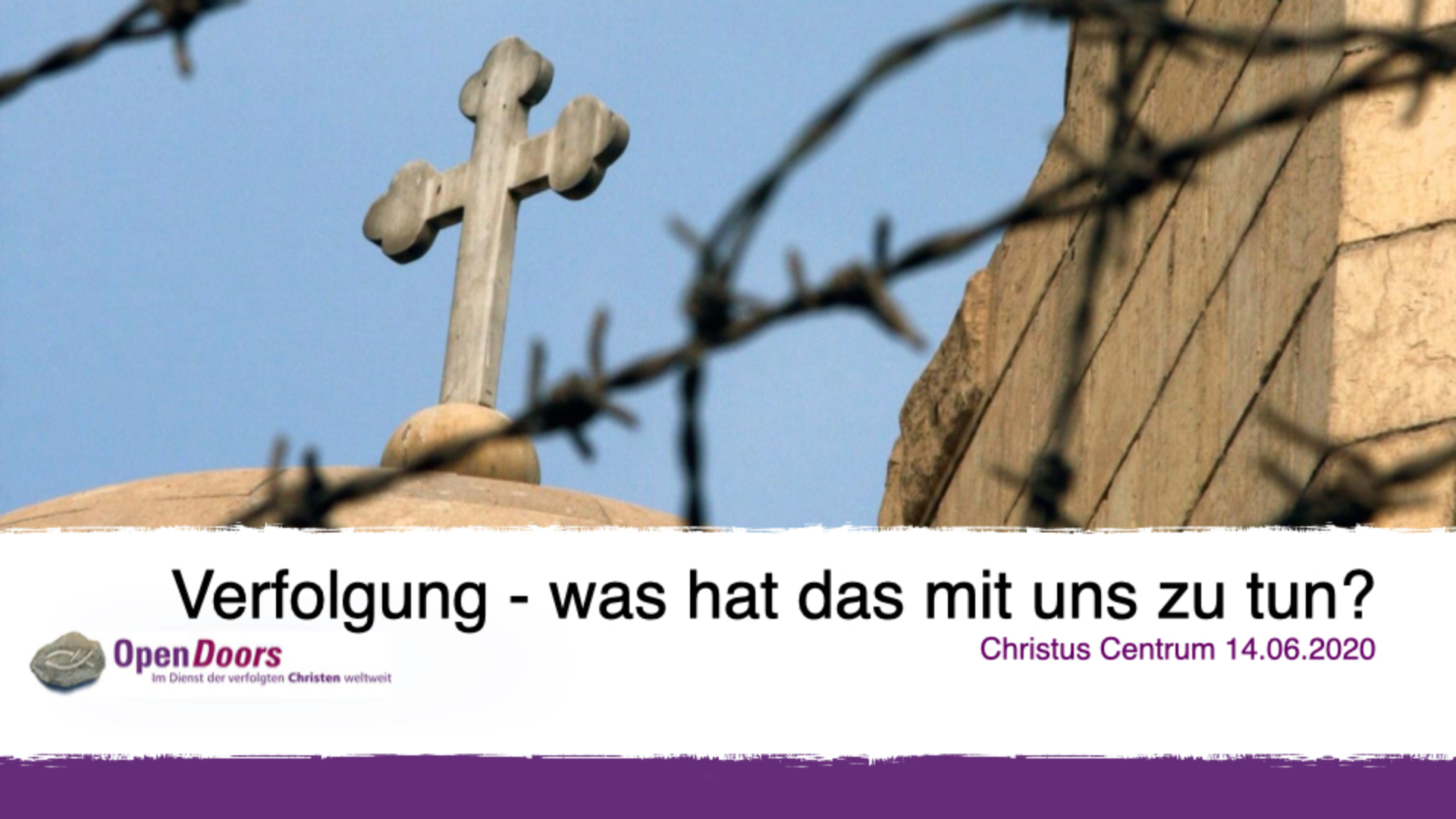 Verfolgung - was hat das mit uns zu tun?
