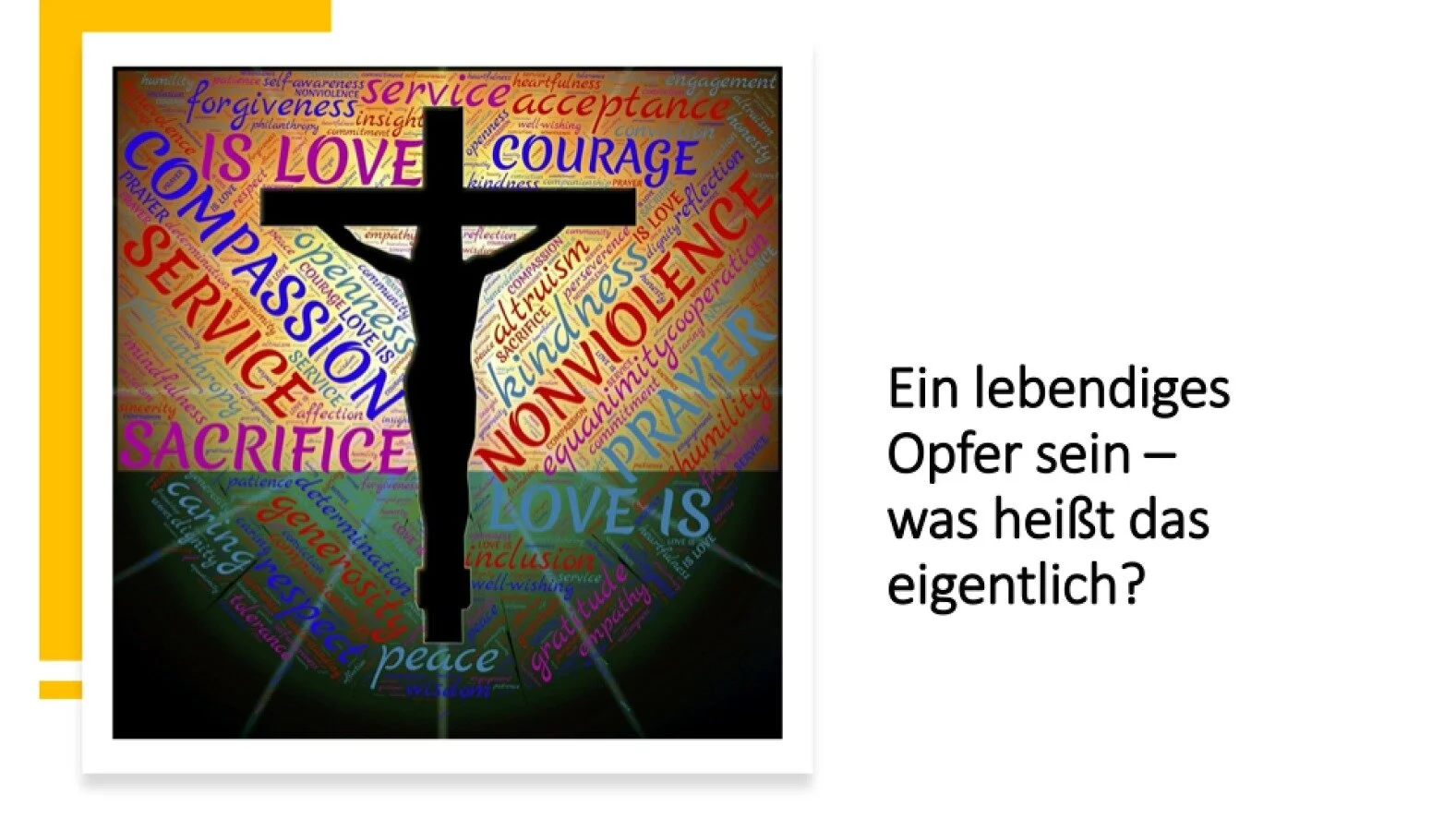 Ein lebendiges Opfer sein - Was heißt das eigentlich?