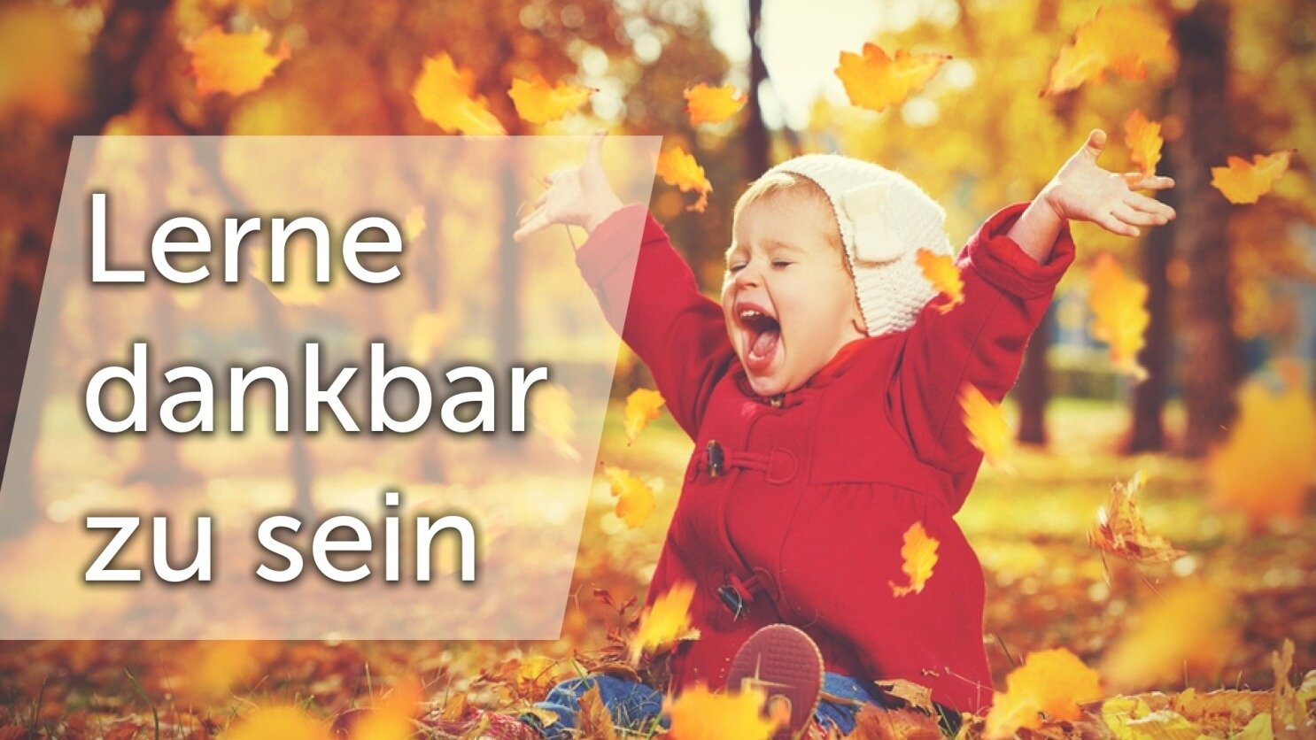 Lerne dankbar zu sein