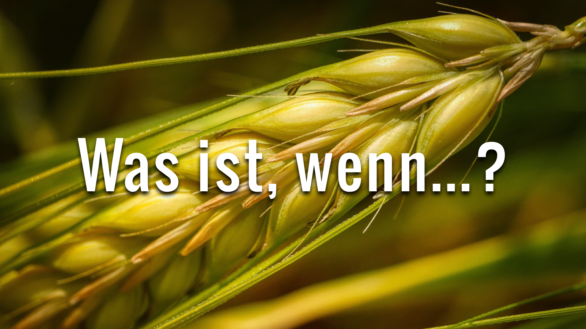 Was ist, wenn...?