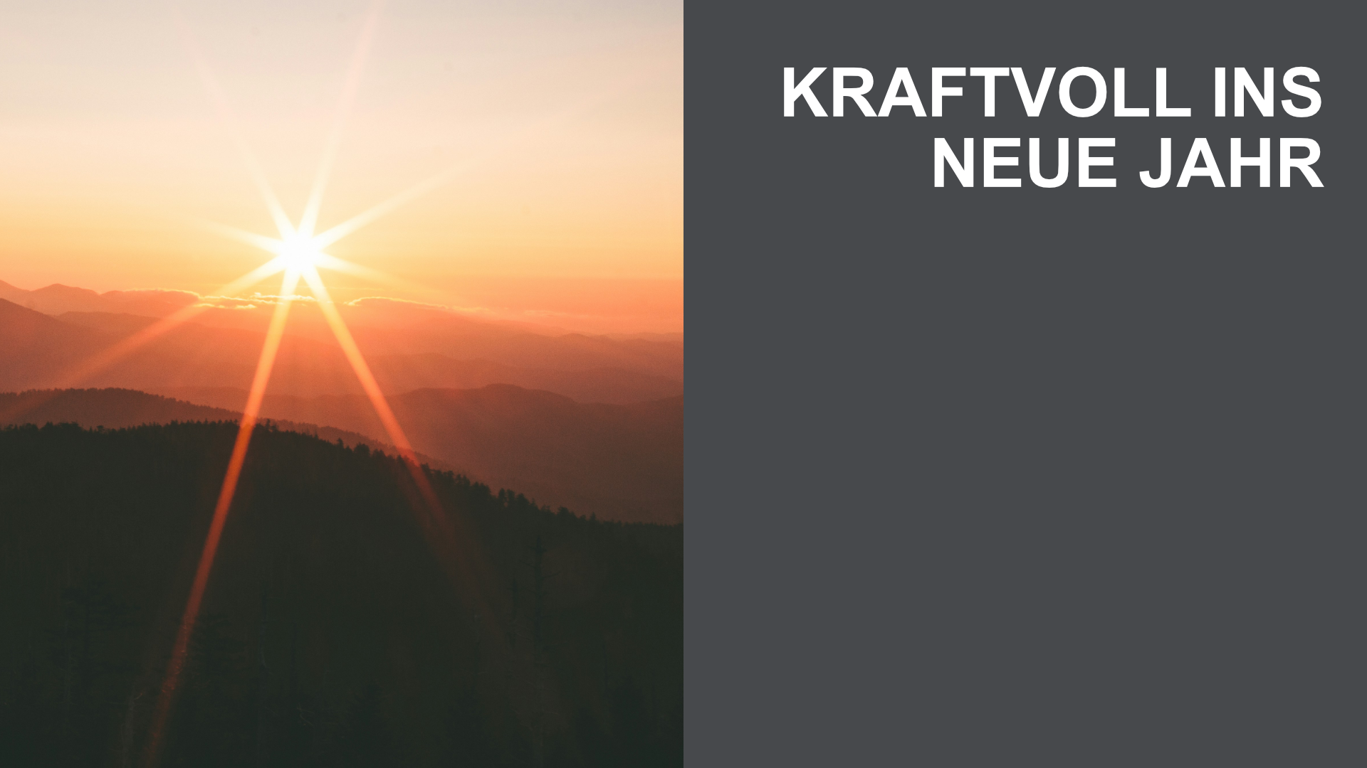Kraftvoll ins neue Jahr