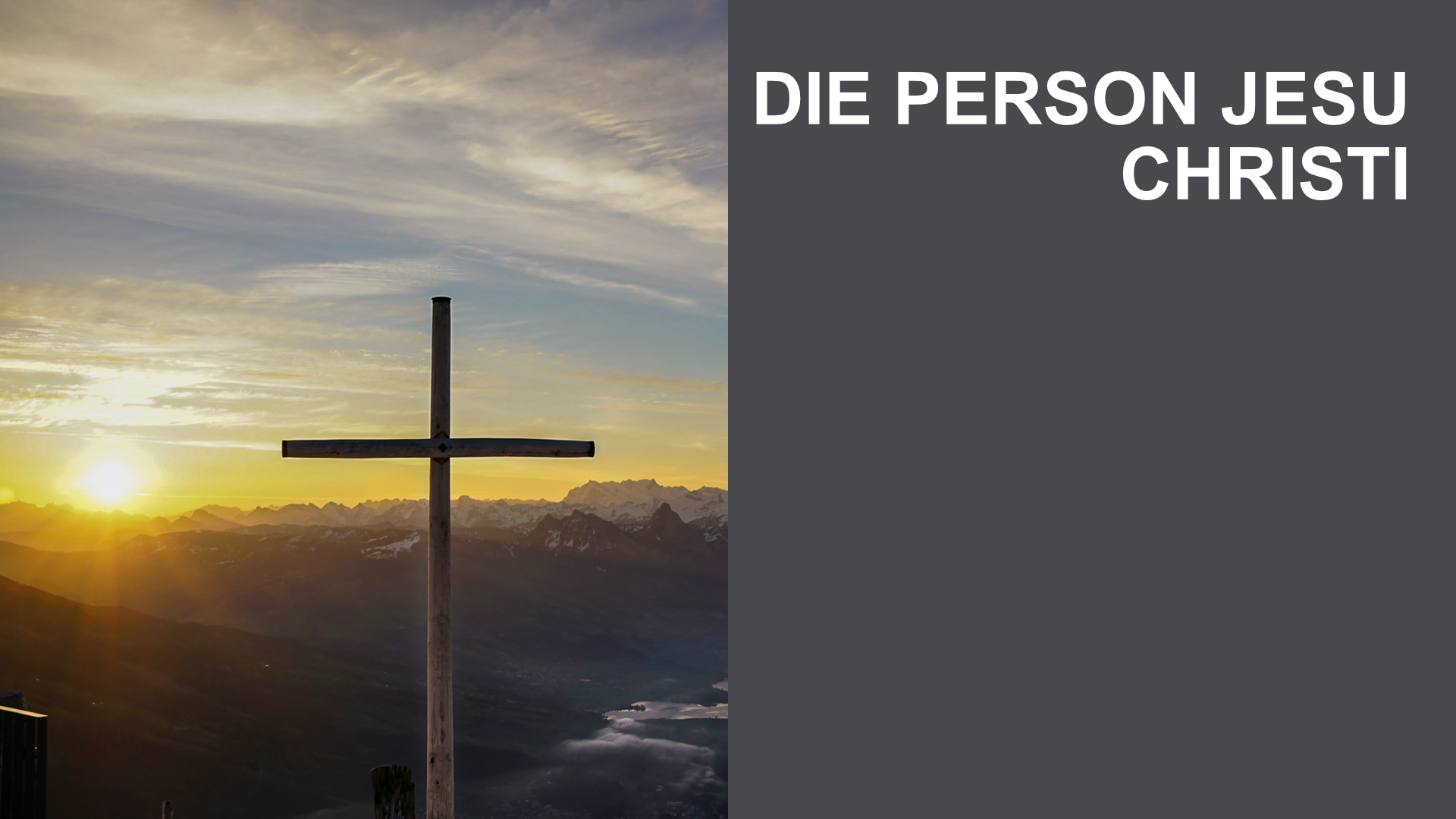 Die Person Jesu Christi