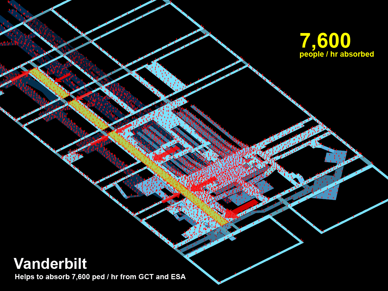 Fig. 4 The extension of Vanderbilt Avenue from 43st to 42st will also absorb pedestrian footfall