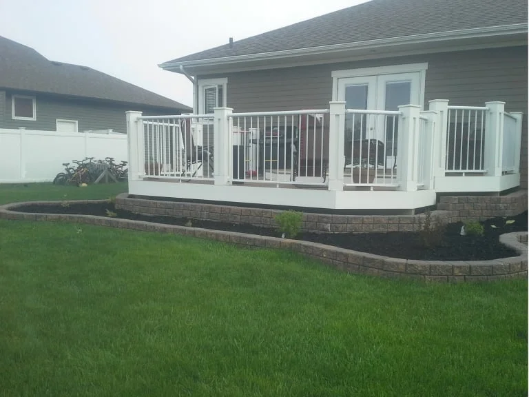 Raised Bed around deck