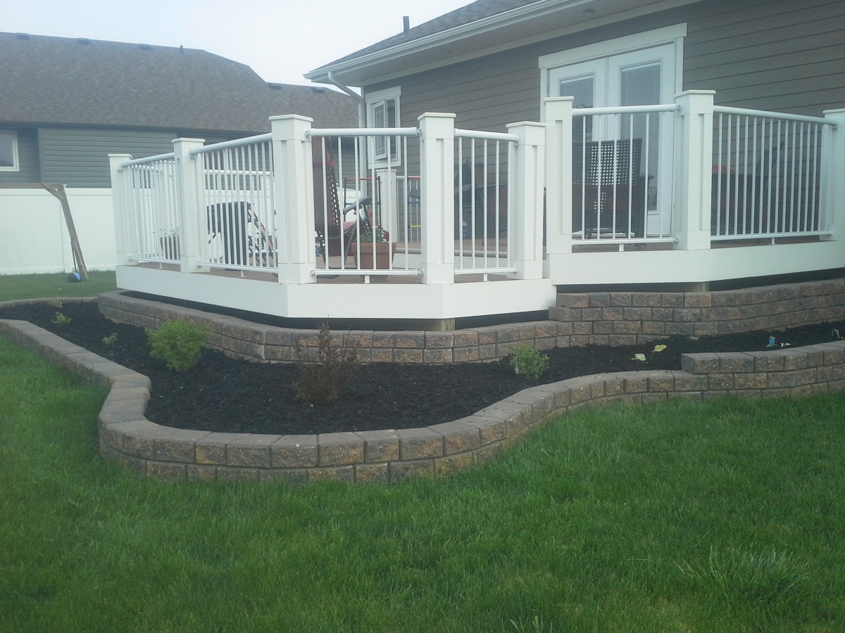 Raised Bed around Deck