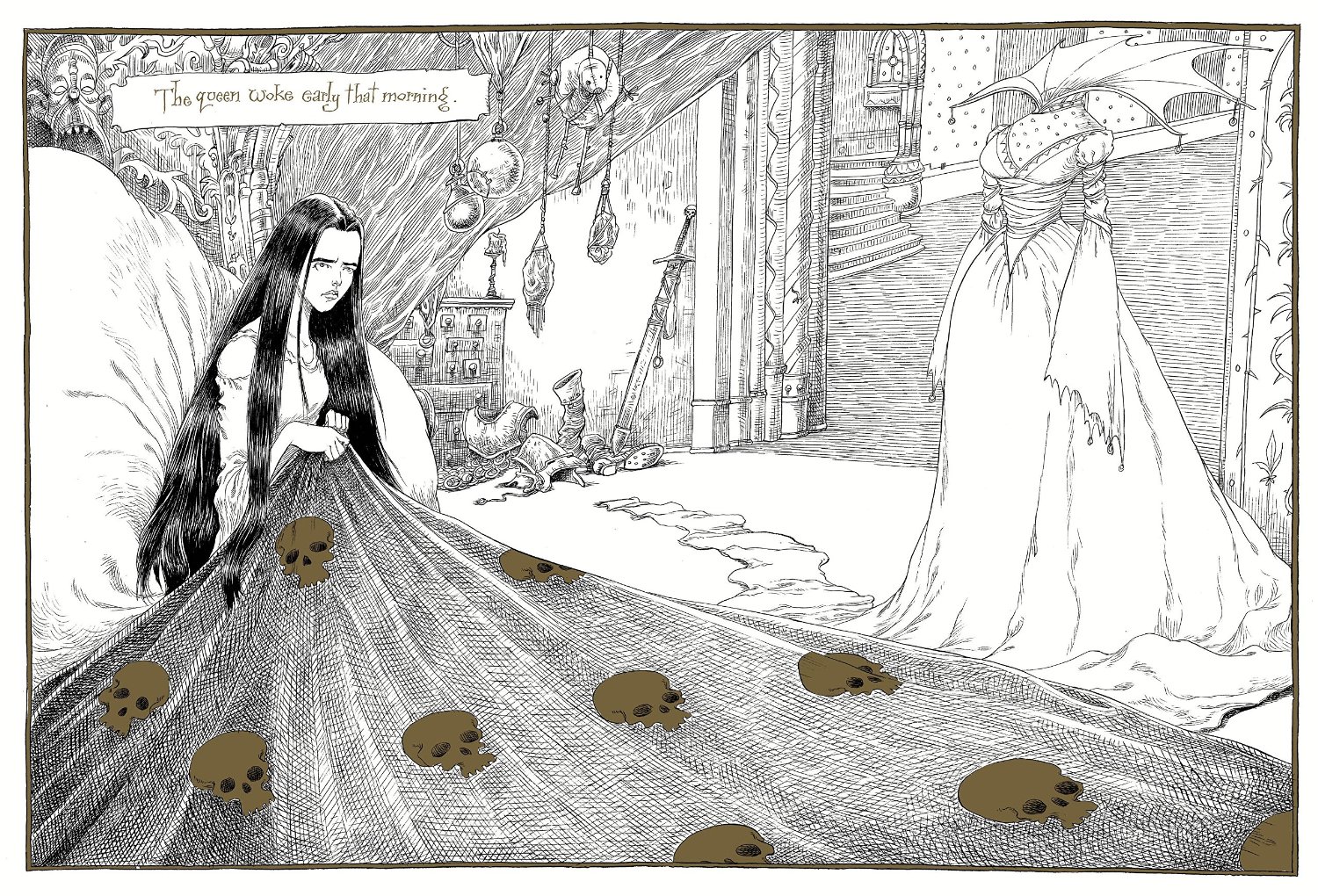 From The Sleeper and the Spindle by Chris Riddell