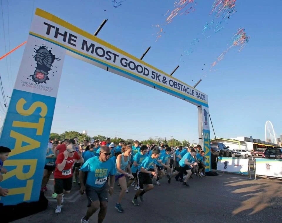 The Salvation Army's 5k & Obstacle Race Event Signage