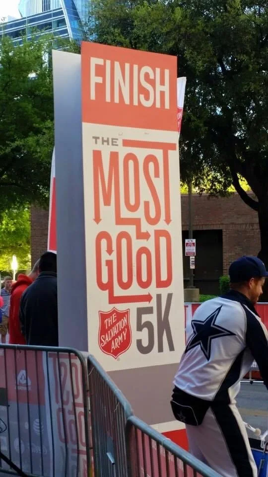 The Most Good 5k Race Event Signage