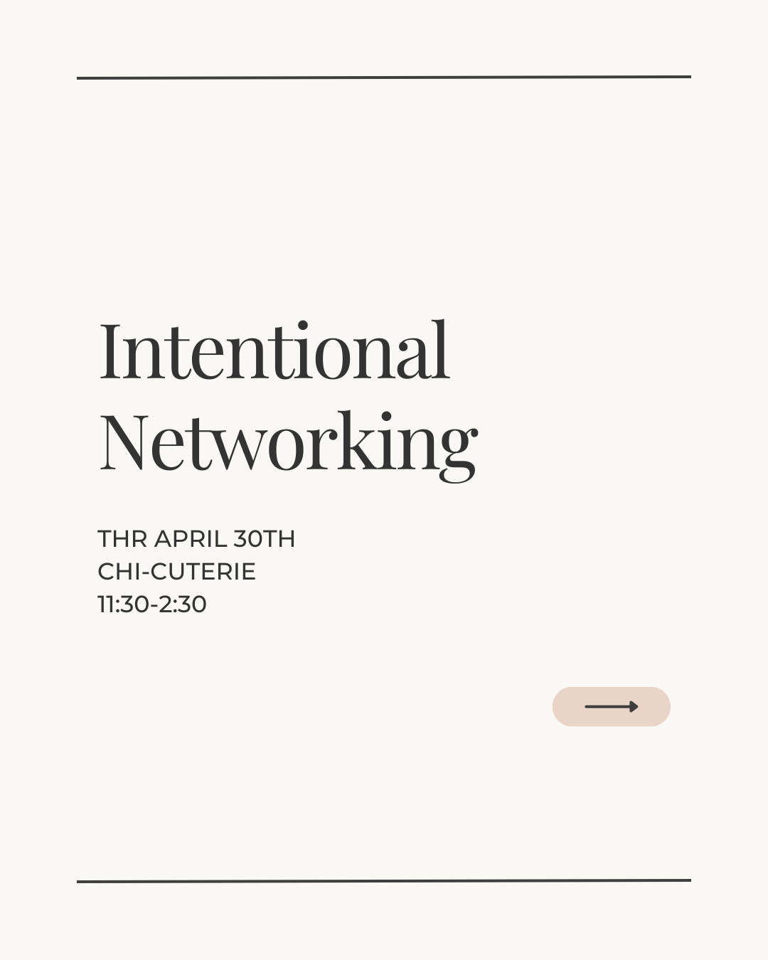 Intentional Networking 4/30 at Chi-Cuterie