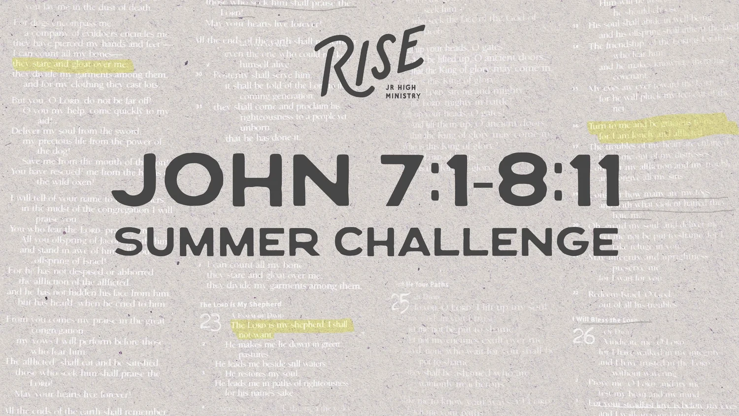 The Living Water (John 7:1-8:11) episode artwork