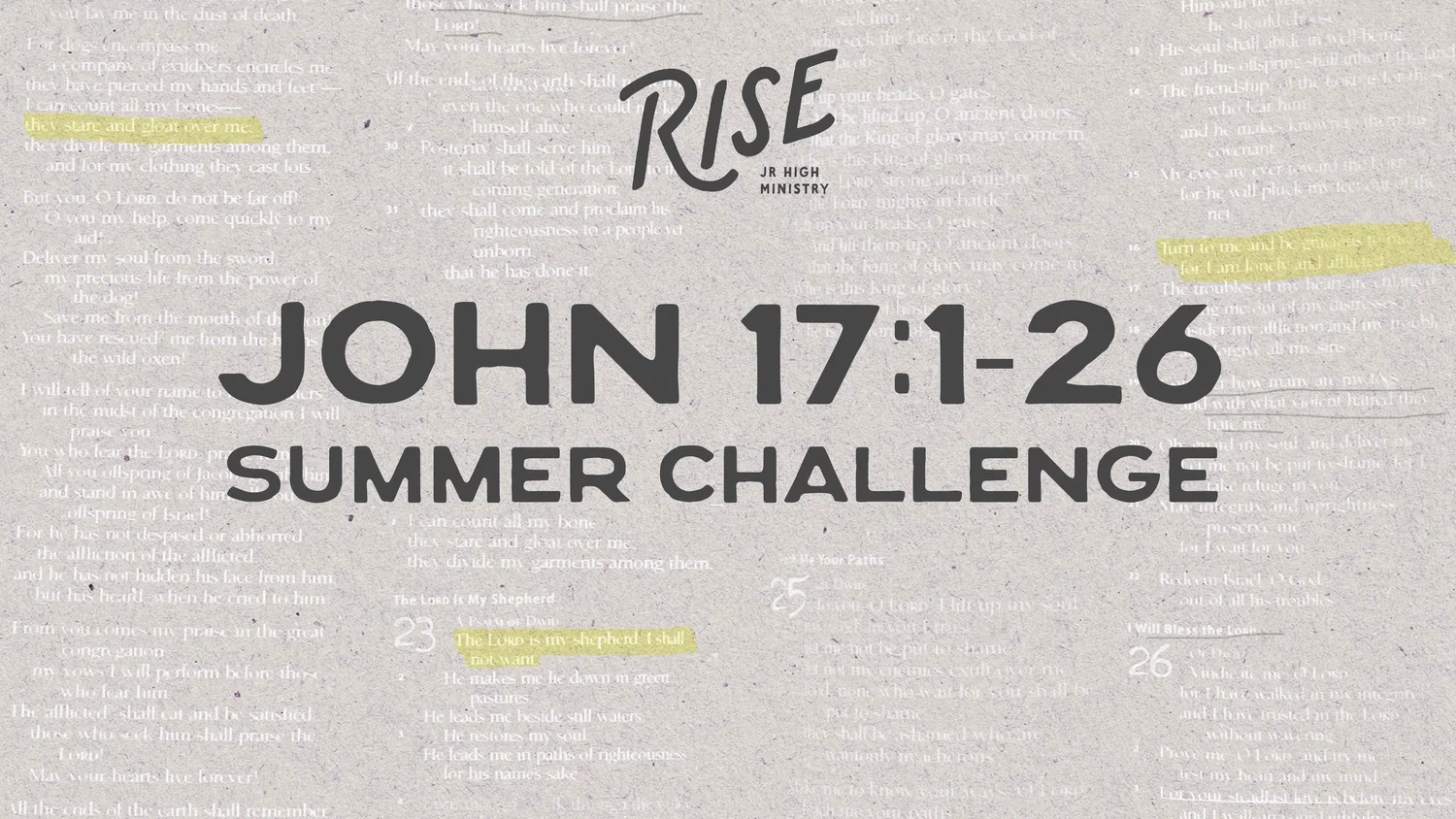 The Real Lord's Prayer (John 17:1-26) episode artwork