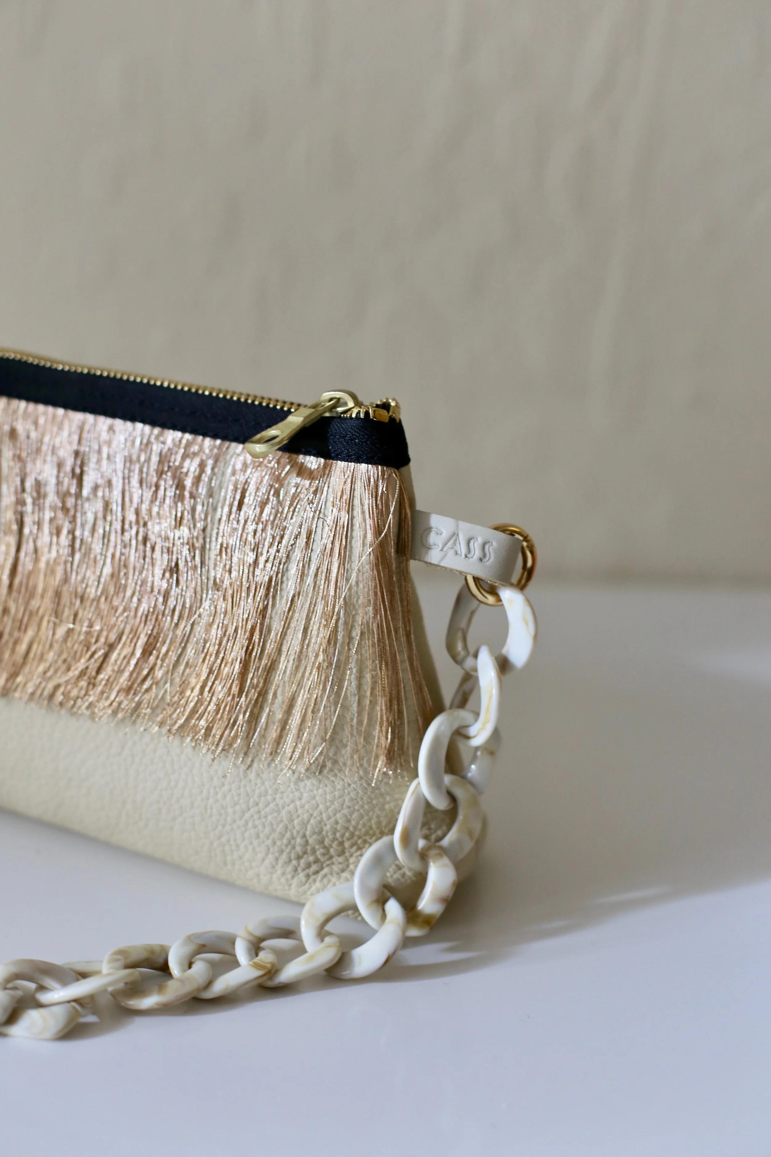 The Cass Clutch — Classic Cass // Monterey Fig w/ Stinson Amber