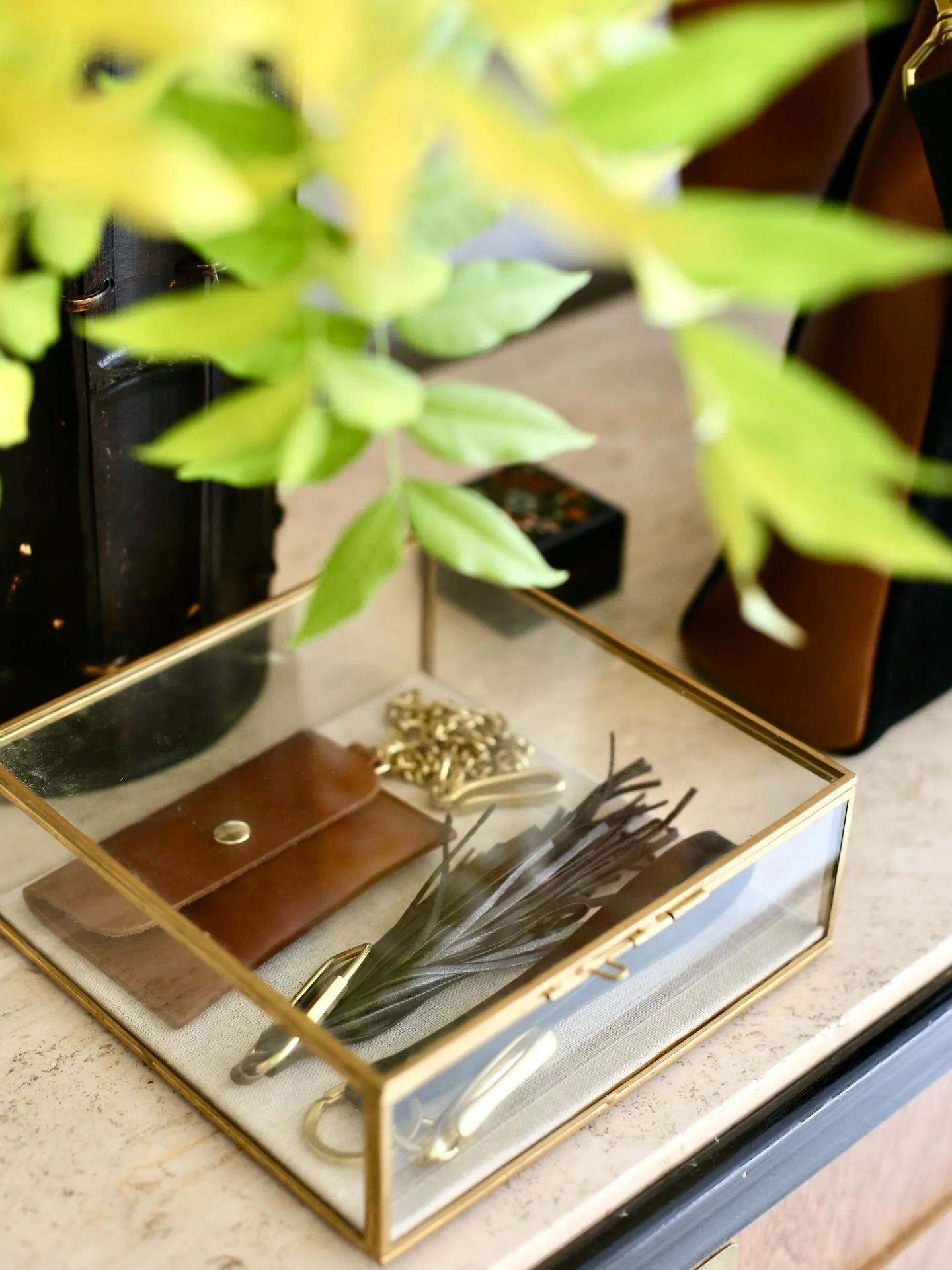 Scenes | Cass Carmel
Autumn is in full swing at the Carmel shop &mdash; rich suedes, warm brown tones, and a touch of fall foliage set the scene. Stop by if you&rsquo;re nearby &mdash; it&rsquo;s a cozy, visual treat for the senses.
Not in Carmel? Bo