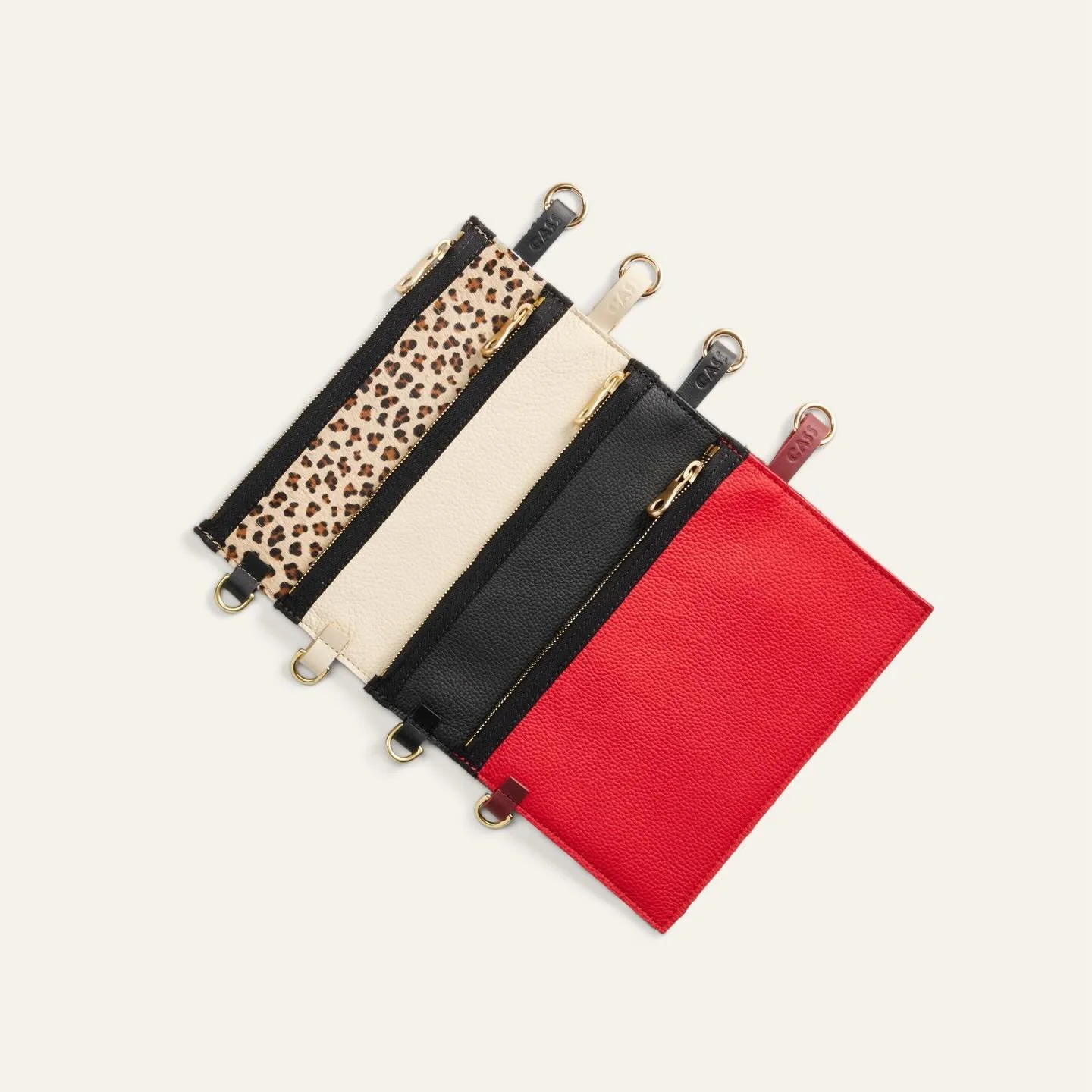 Pouches, straps and key rings.  Must haves.