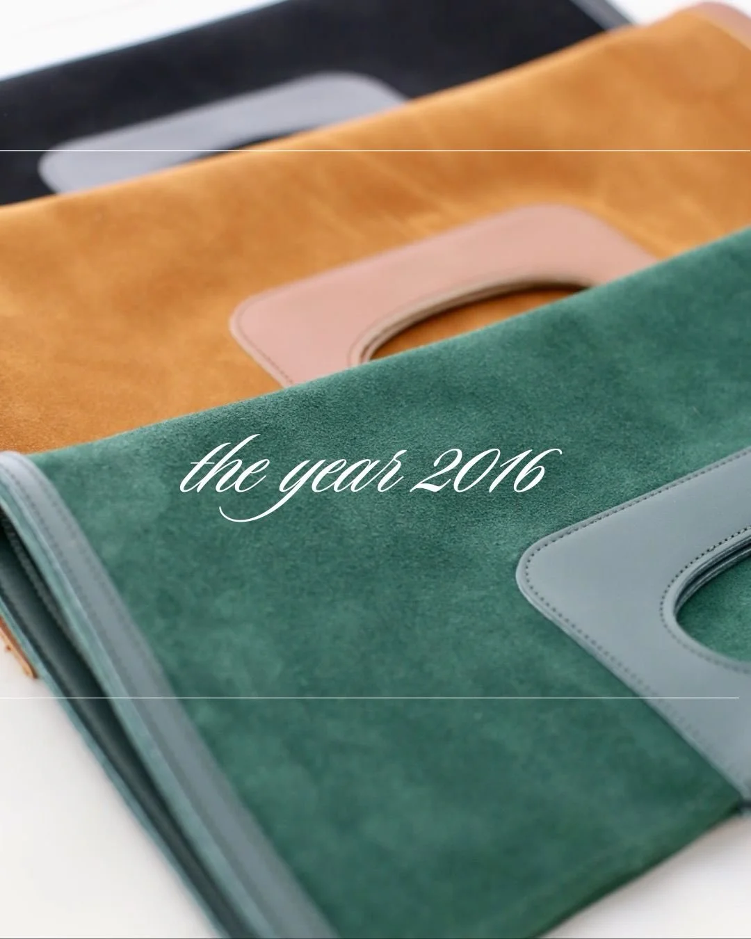 2016 was epic.
The year Cass Clutch launched&mdash; in three iconic colors - alongside a short film via Kickstarter, many photoshoots, and my first major leather production and show. 

It was also a year of movement: Italy for the first time, East Co