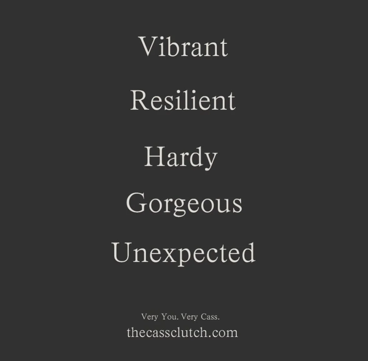 Very Y O U !  Very C A S S !