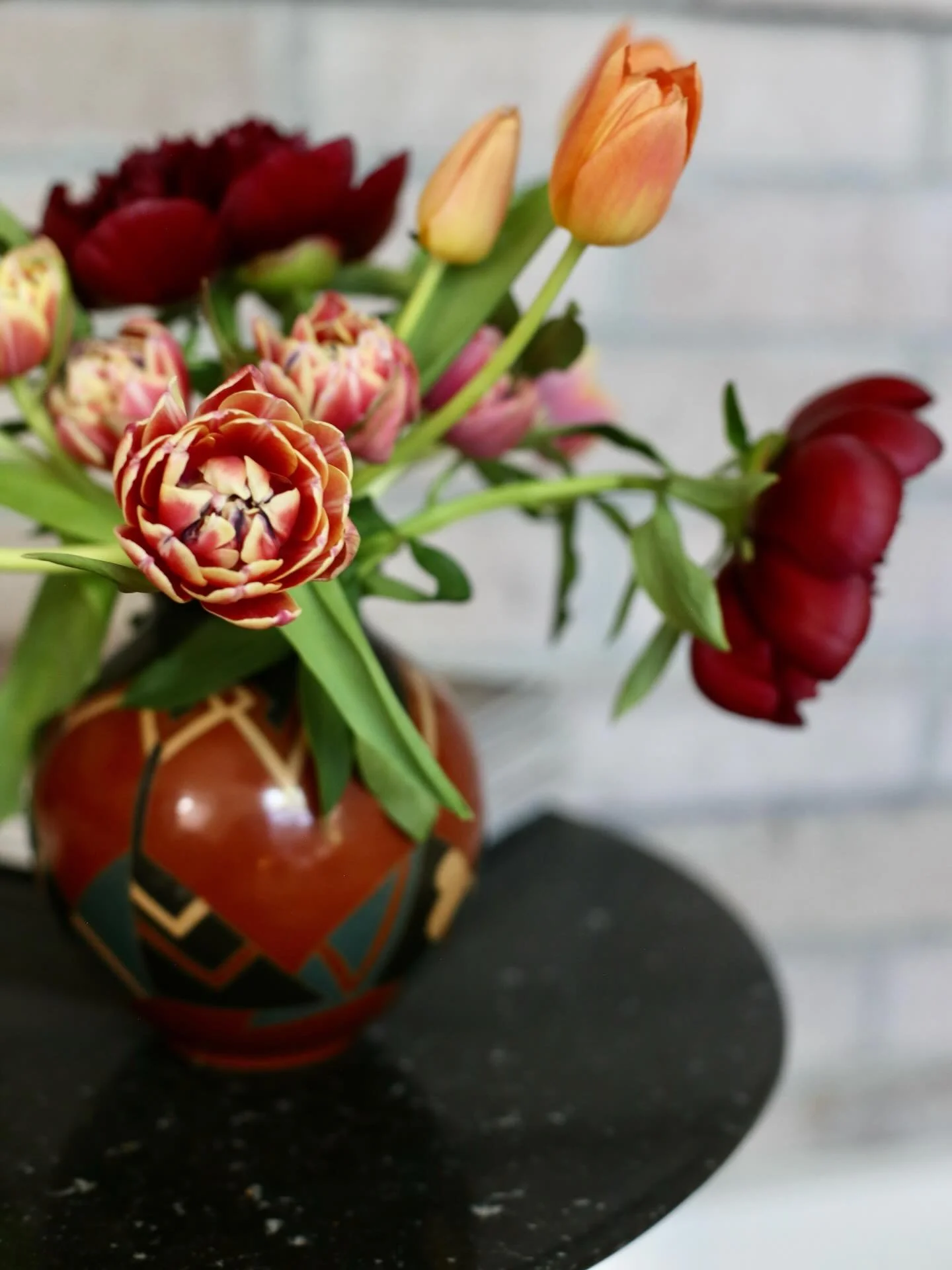 One inspires the other. Botanicals. Interiors. Handbags.