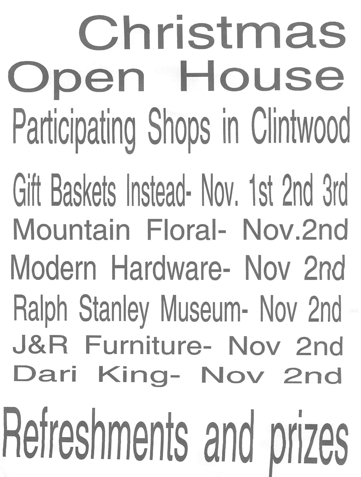 Christmas Open House