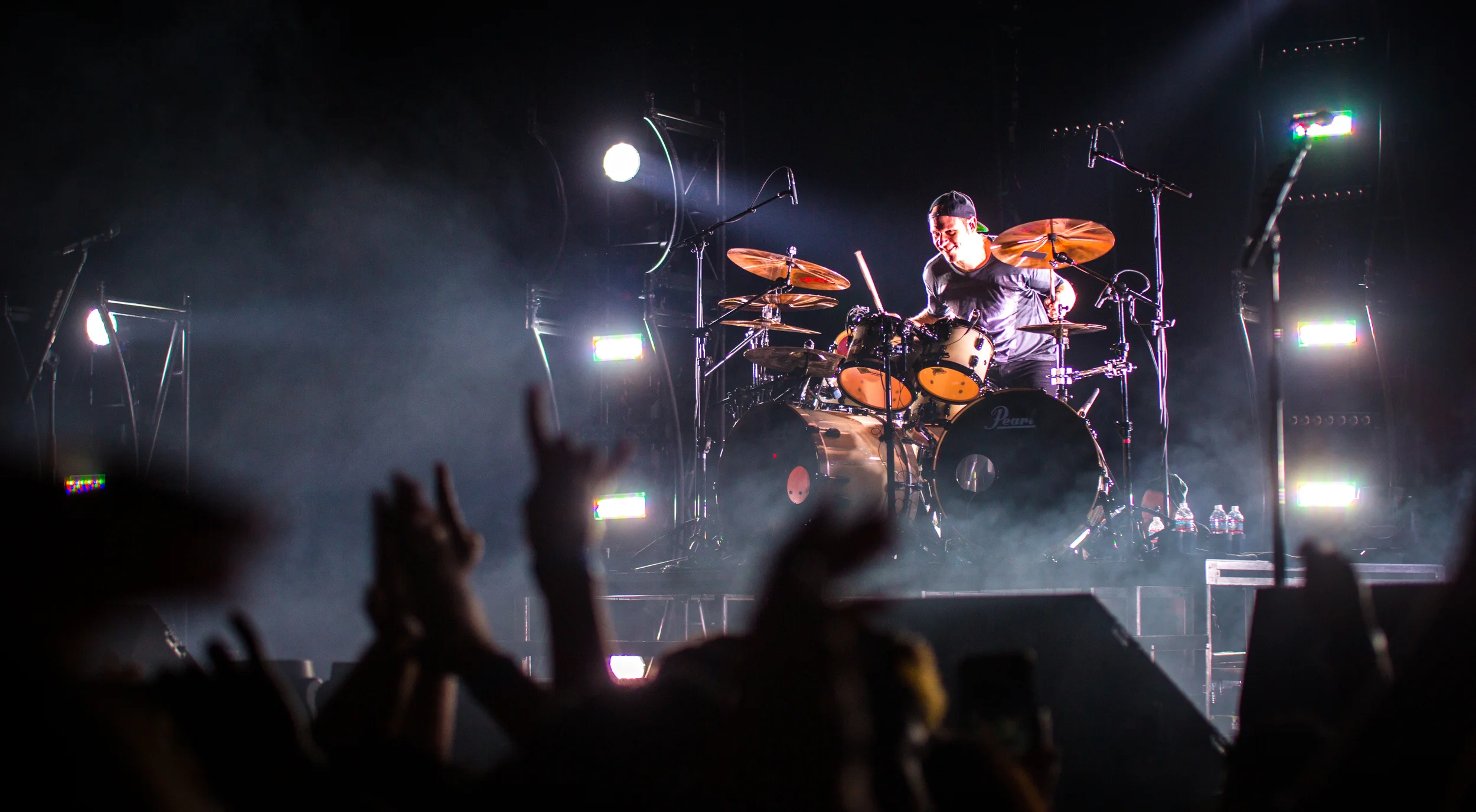 Jason Bowld during the drum solo