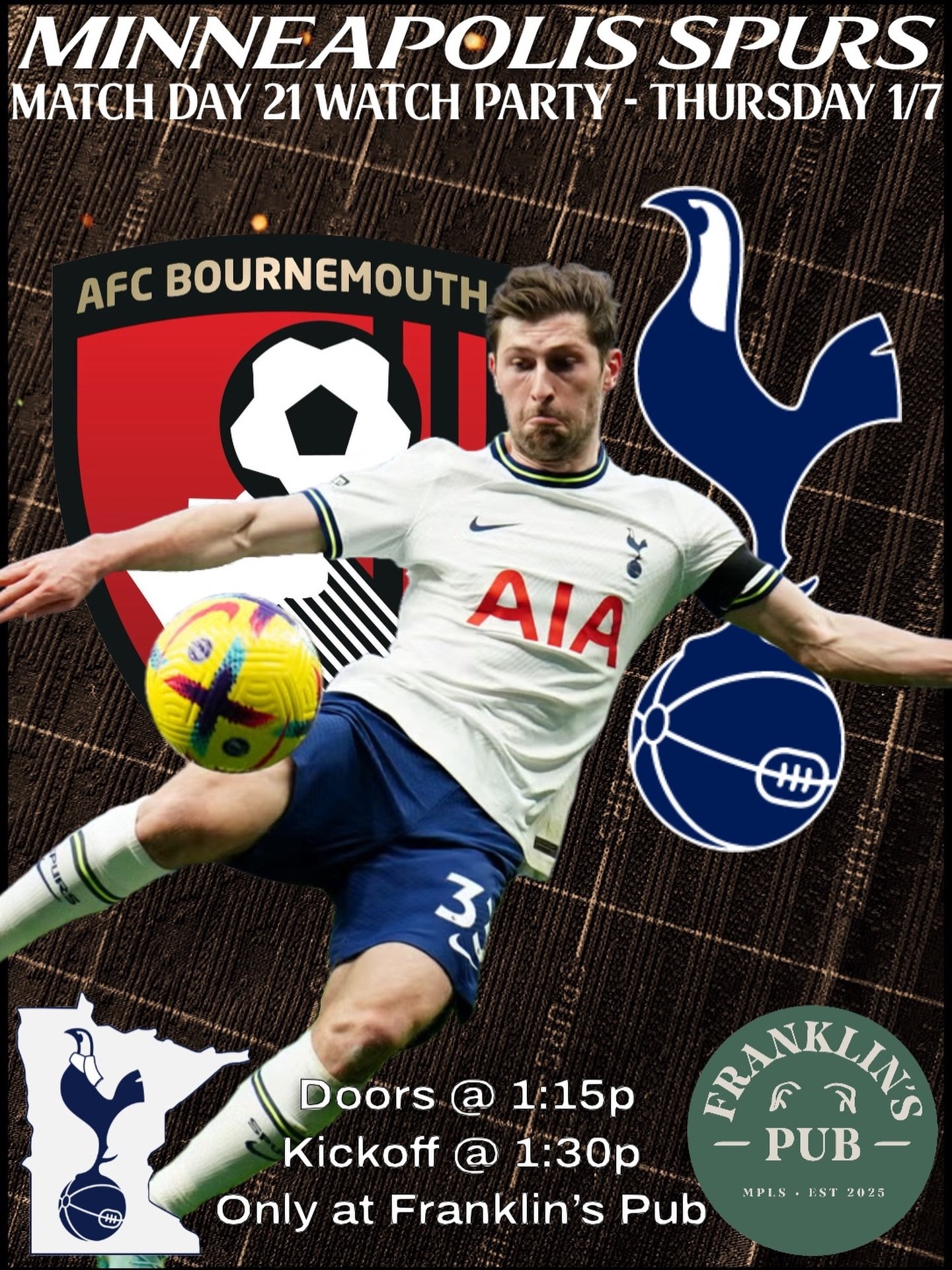 After letting three points slip away at home late on Sunday, Spurs head south to the Vitality Stadium looking to bounce back against a Bournemouth side that hasn&rsquo;t tasted a win since October.

We won&rsquo;t have Mohammed Kudus, subbed off earl