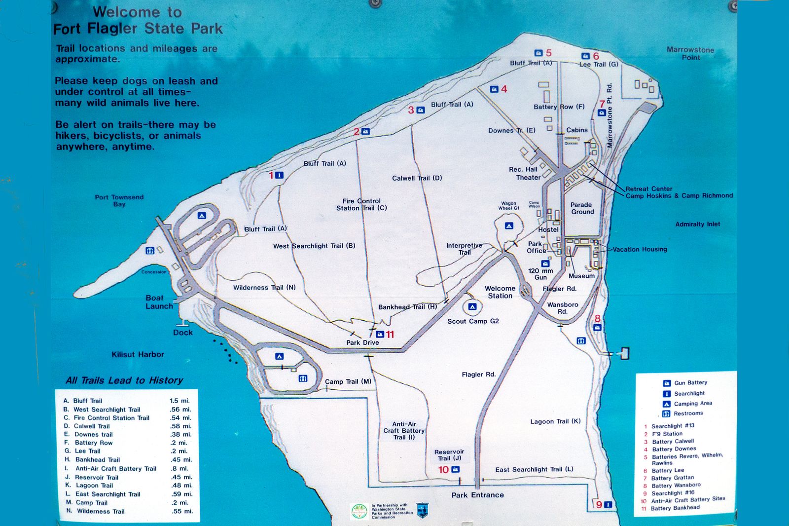 Fort Flagler offers many hiking routes – we hiked about 4 miles