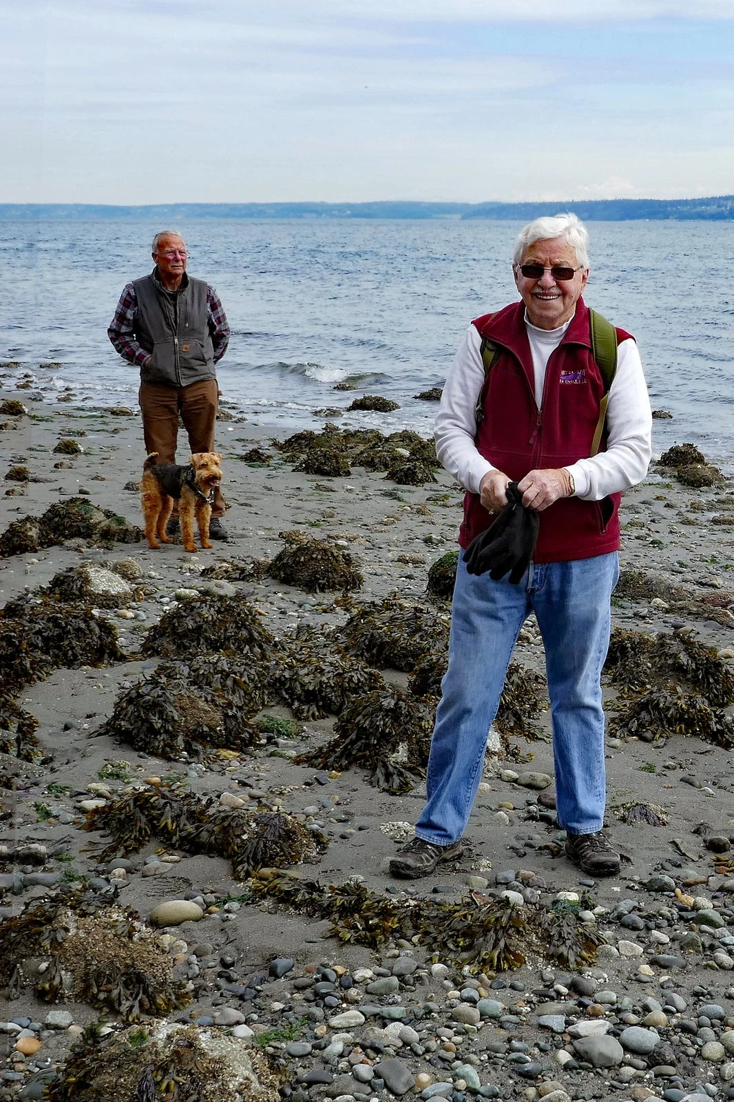 Bill always looks happy – while Larry and Dewey enjoy the view