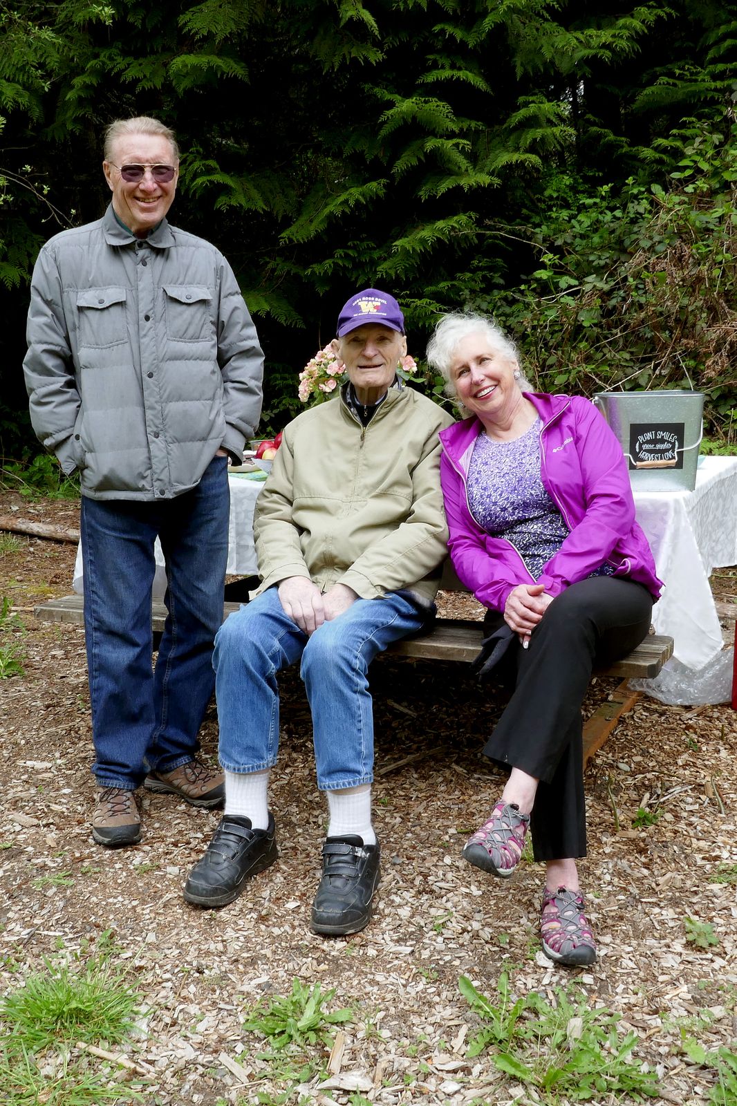  Don, Jack and Merrily guarding the refreshments 