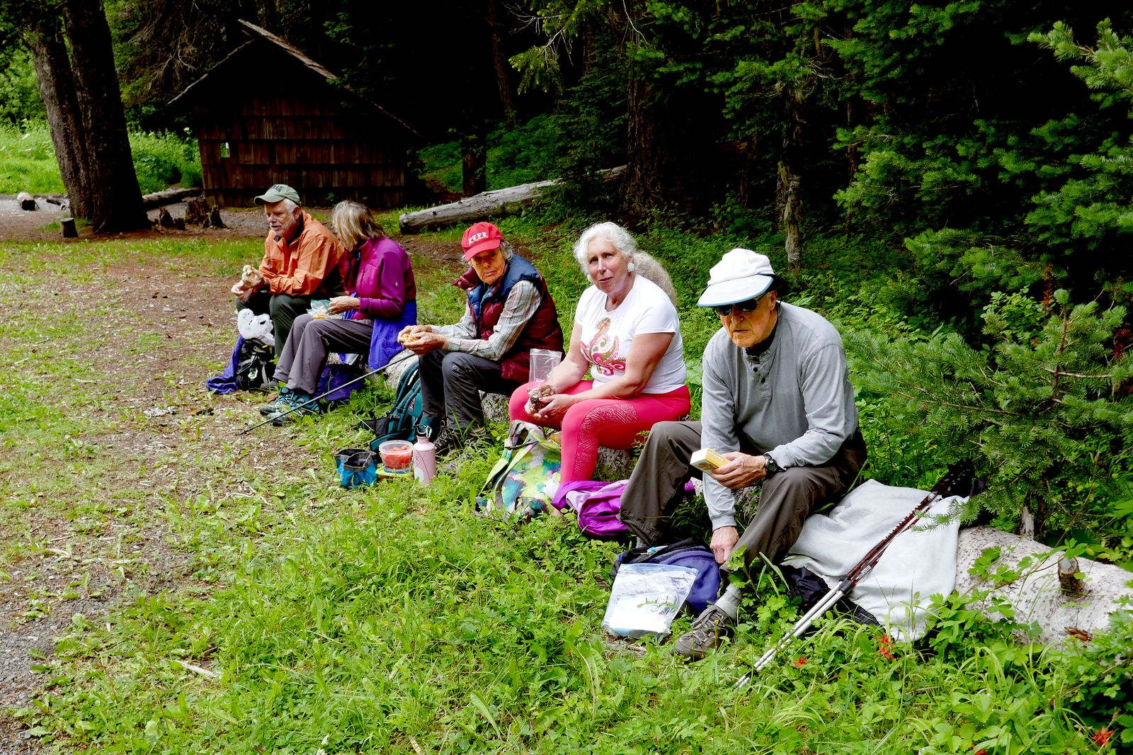 The rest of the hikers
