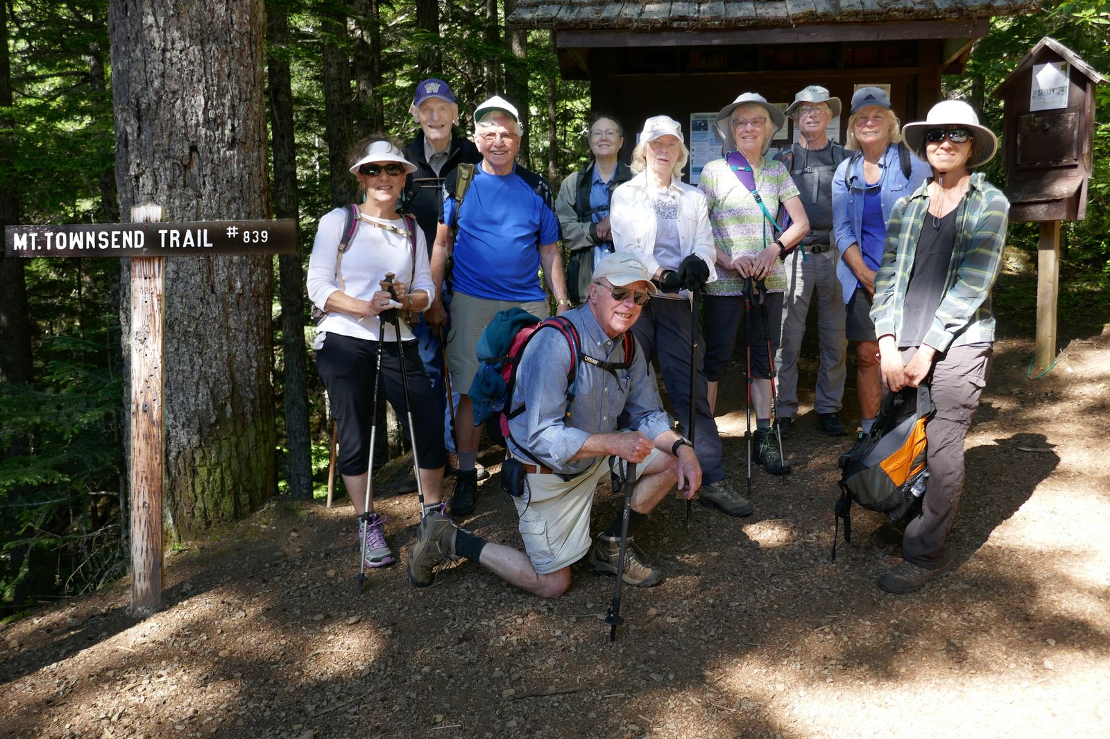 All the hikers but one