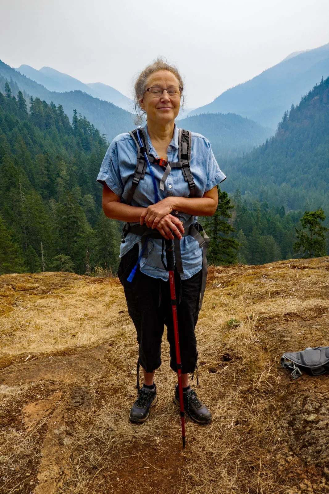 Ann likes the smoke: It’s better than sun block