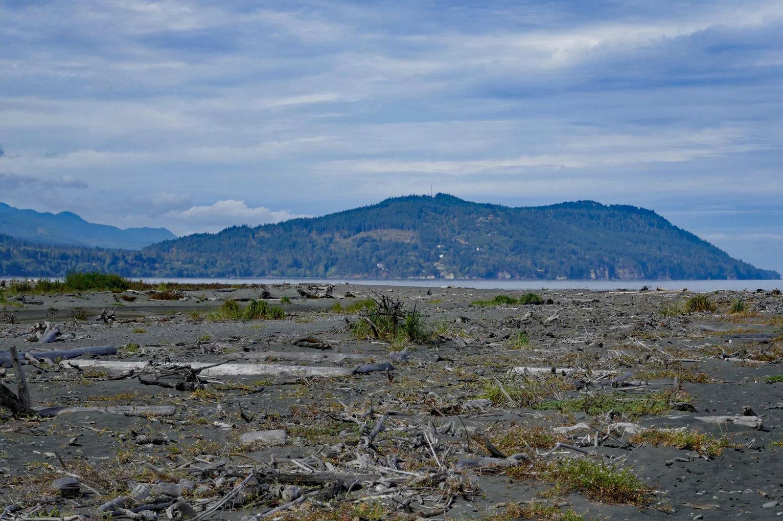More newly deposited land with the Elwha outlet in the background