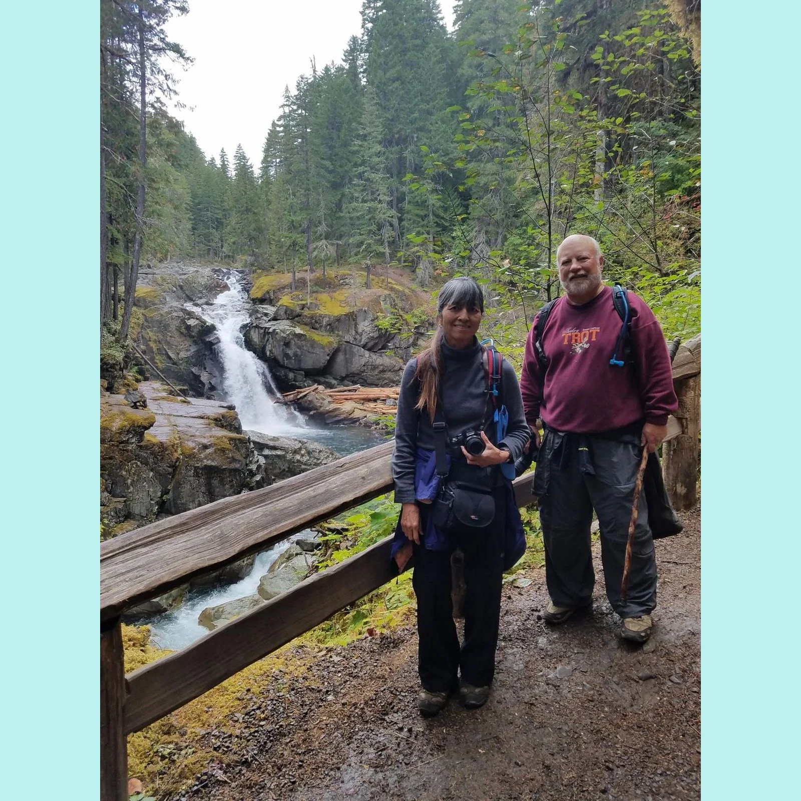 Richard and Sharlene at Silver Falls