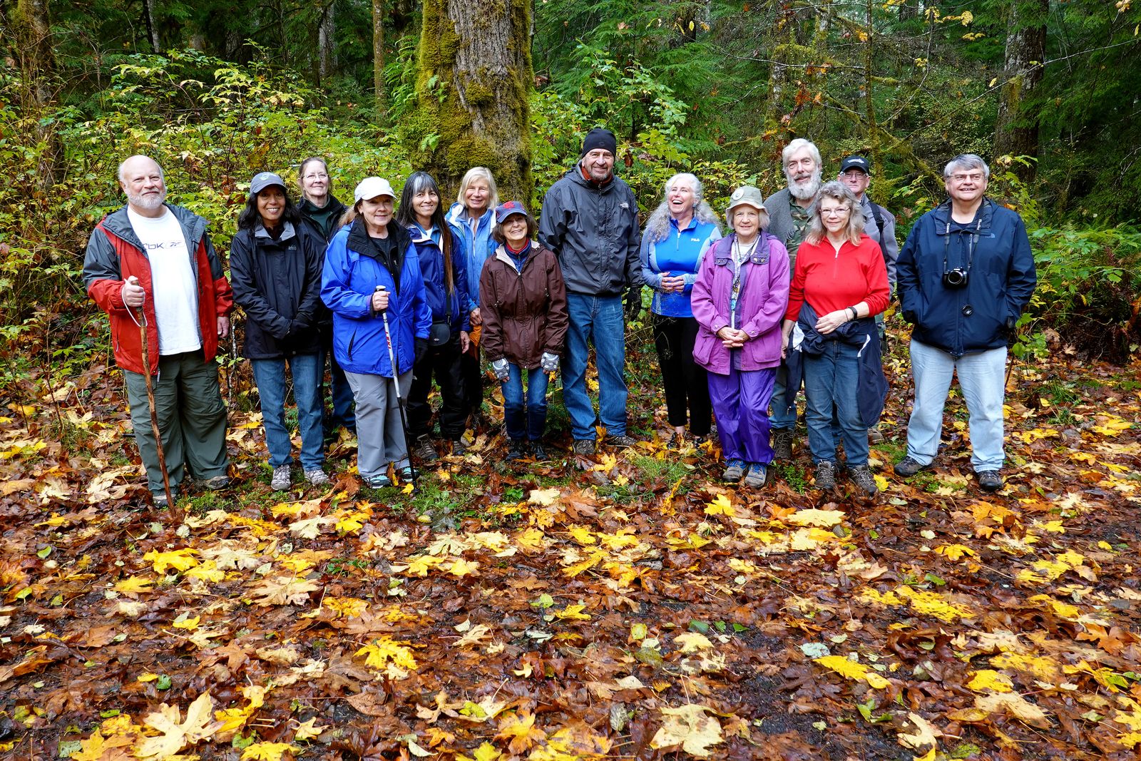 The hikers are ready for our next hike at Falls View