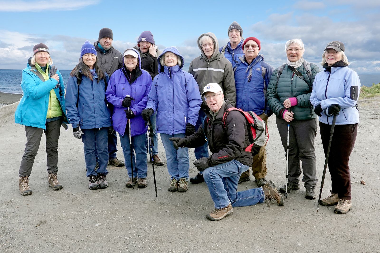All the hikers but one