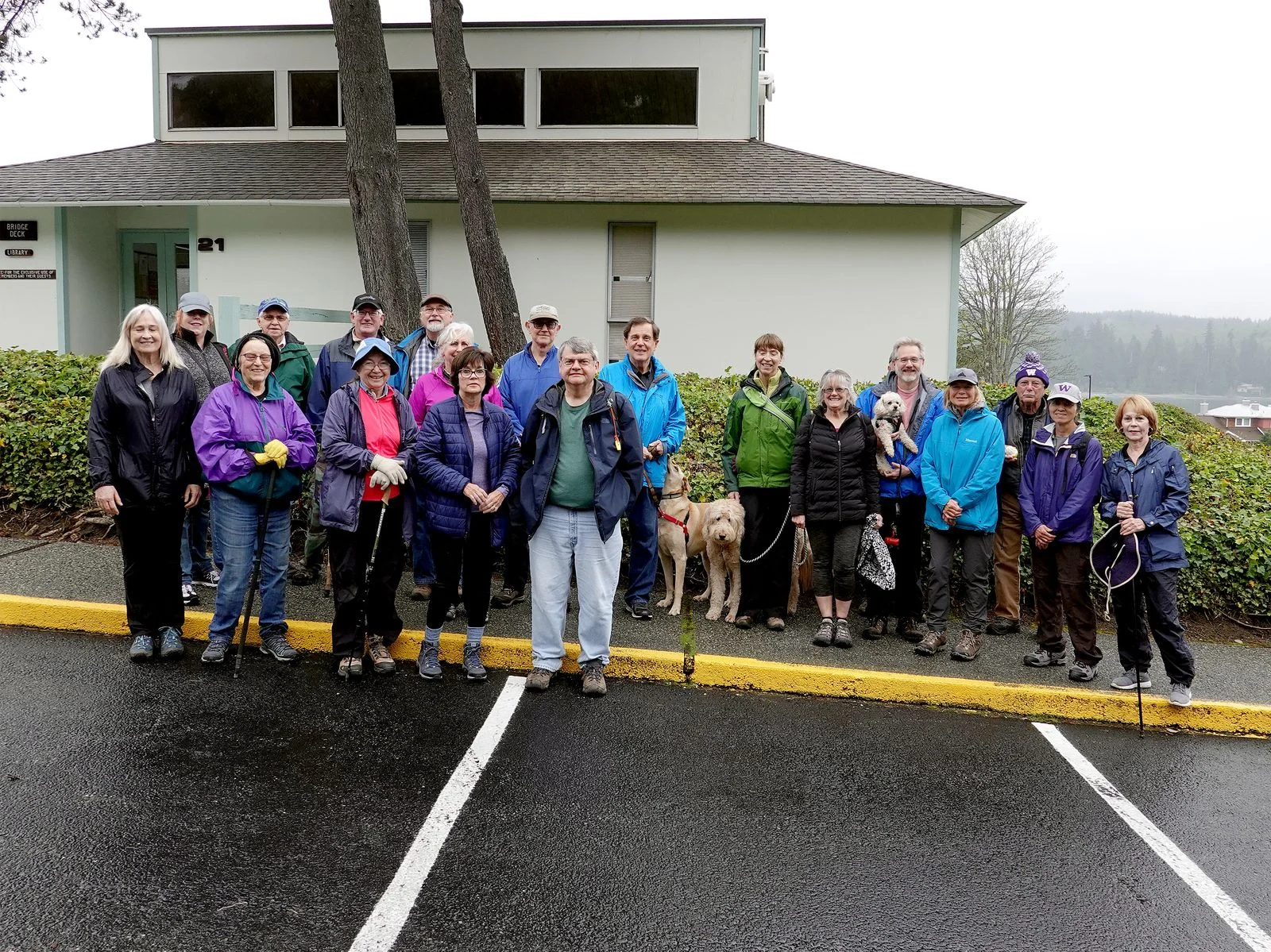 All the hikers but one