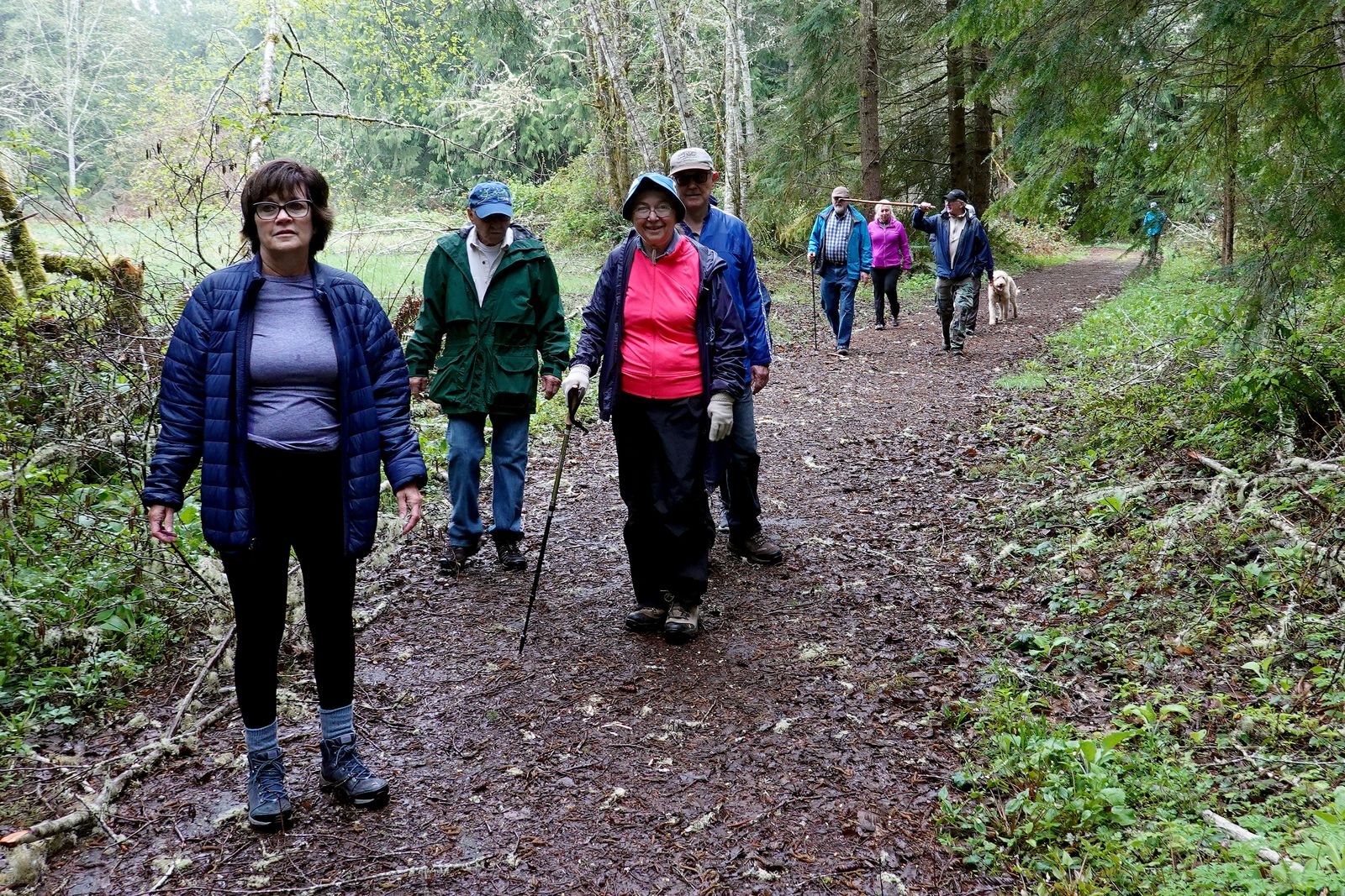  The beginning of the Interpretive Trail heading for Ludlow Falls 