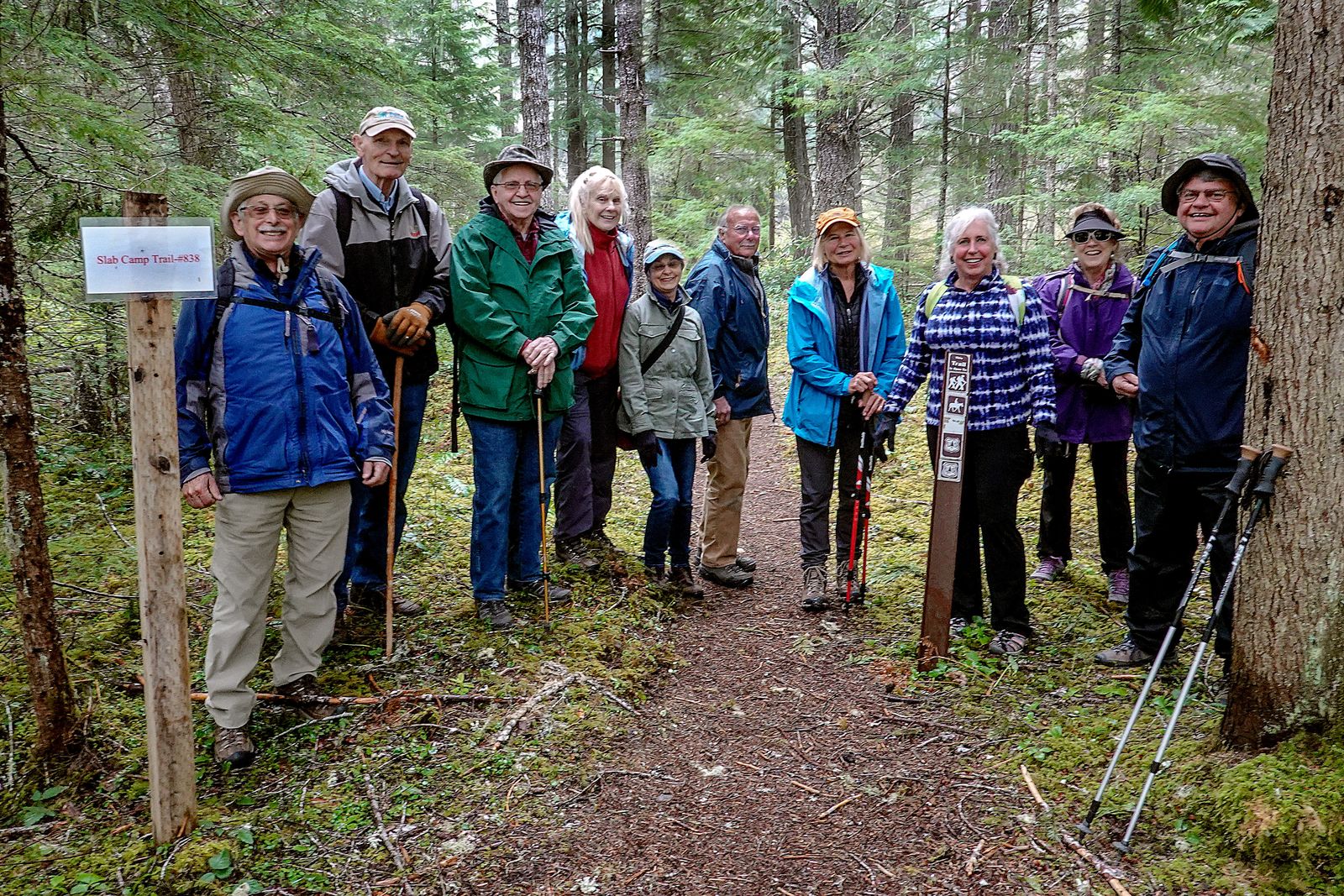 All the hikers but one