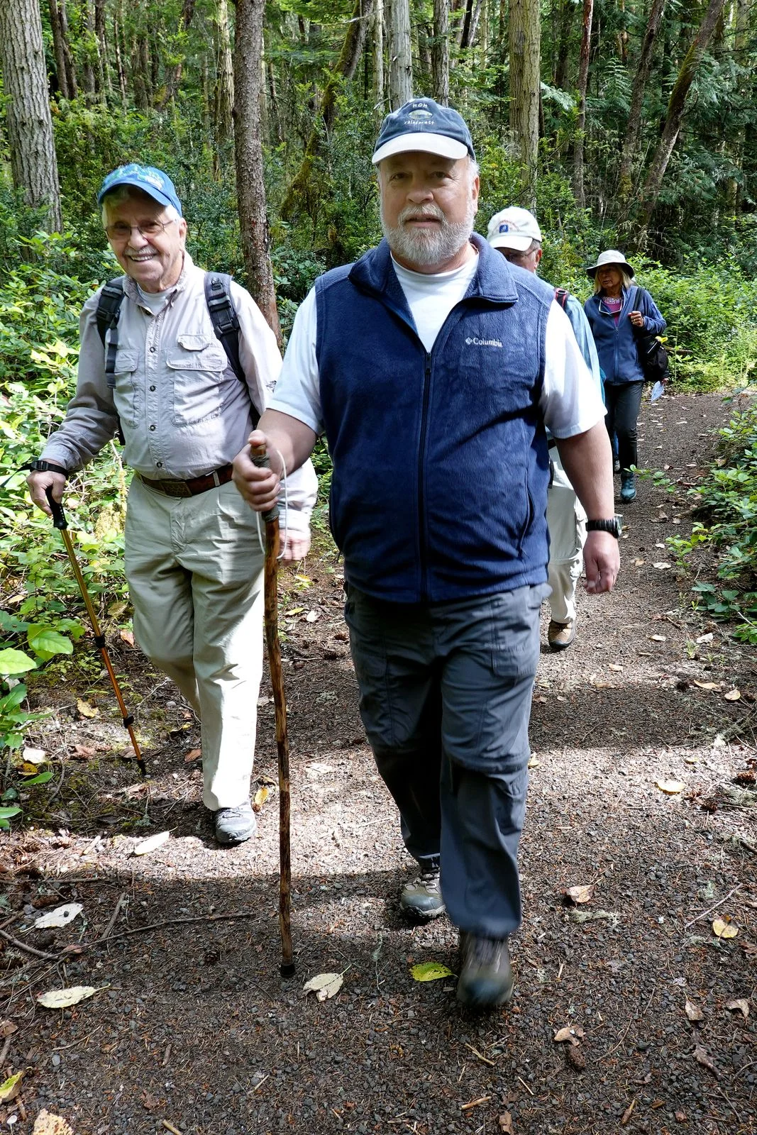 Richard looks like he is on a mission and Bill looks happy