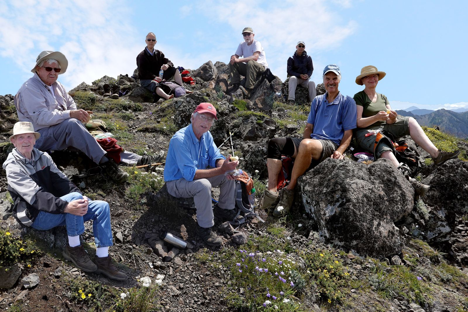 Lunch time on top of Mount Townsend