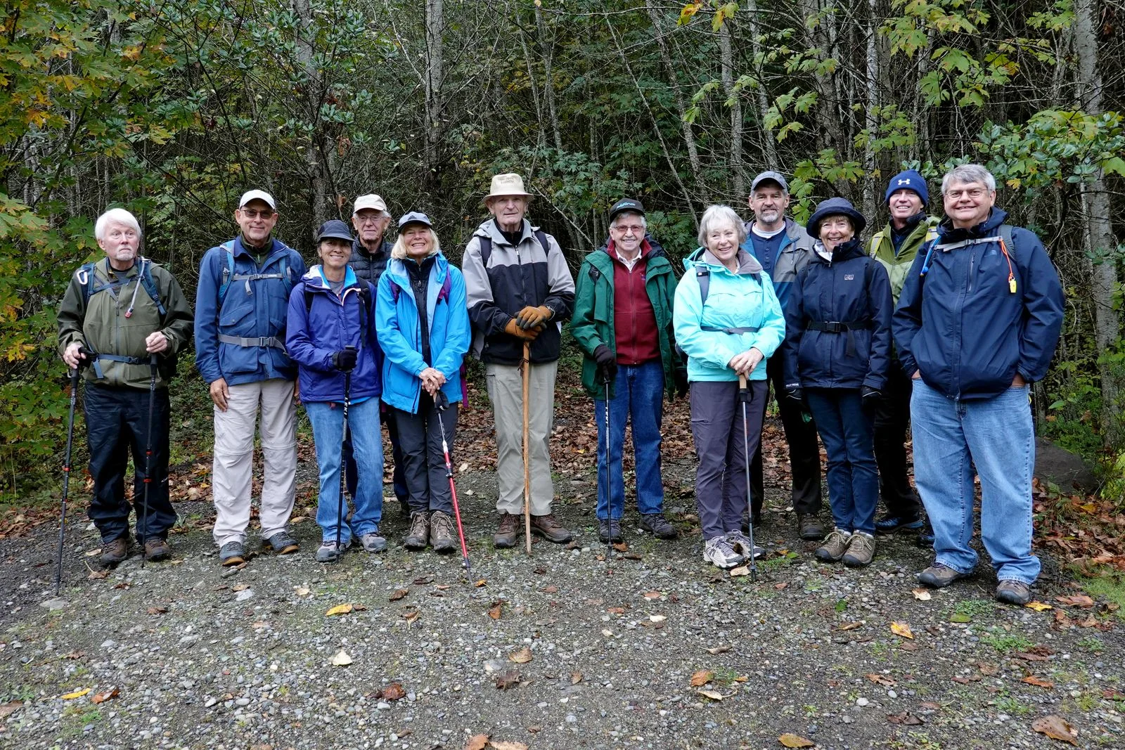 All the hikers but one