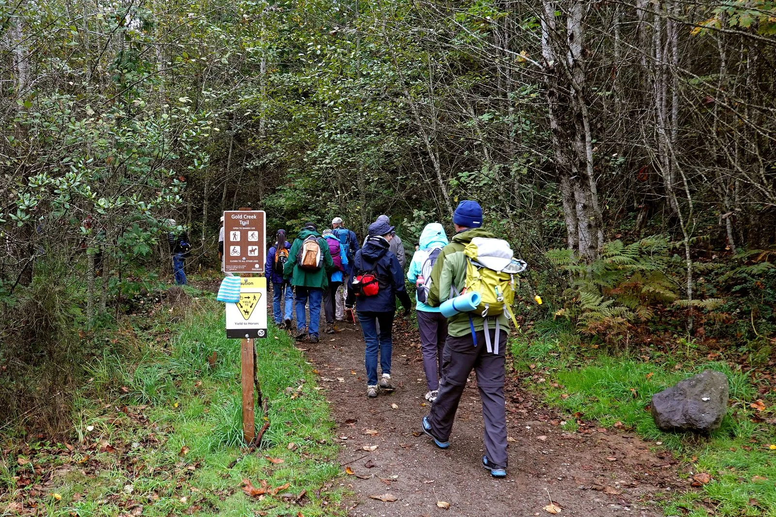 The hike to the top of Green Mountain begins