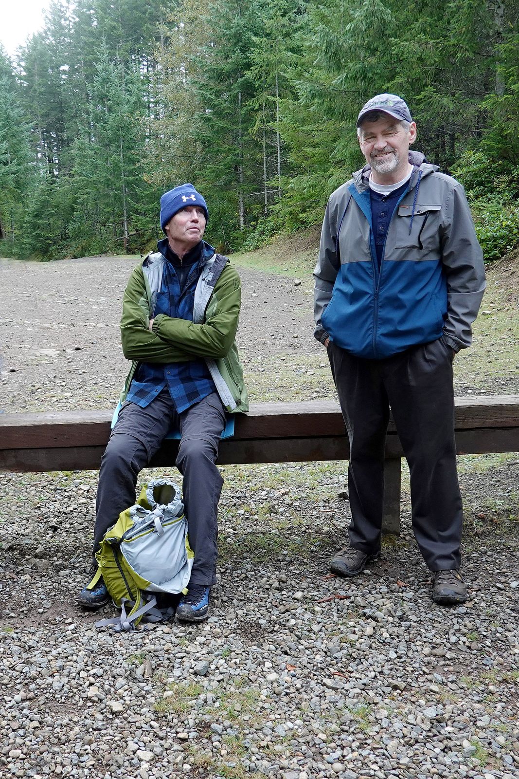  Ken and Greg take a break just before we get to the top 