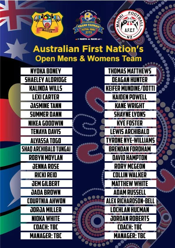 Australian First Nation’s ‘Mariya’ womens and mens teams to play New Zealand Maori