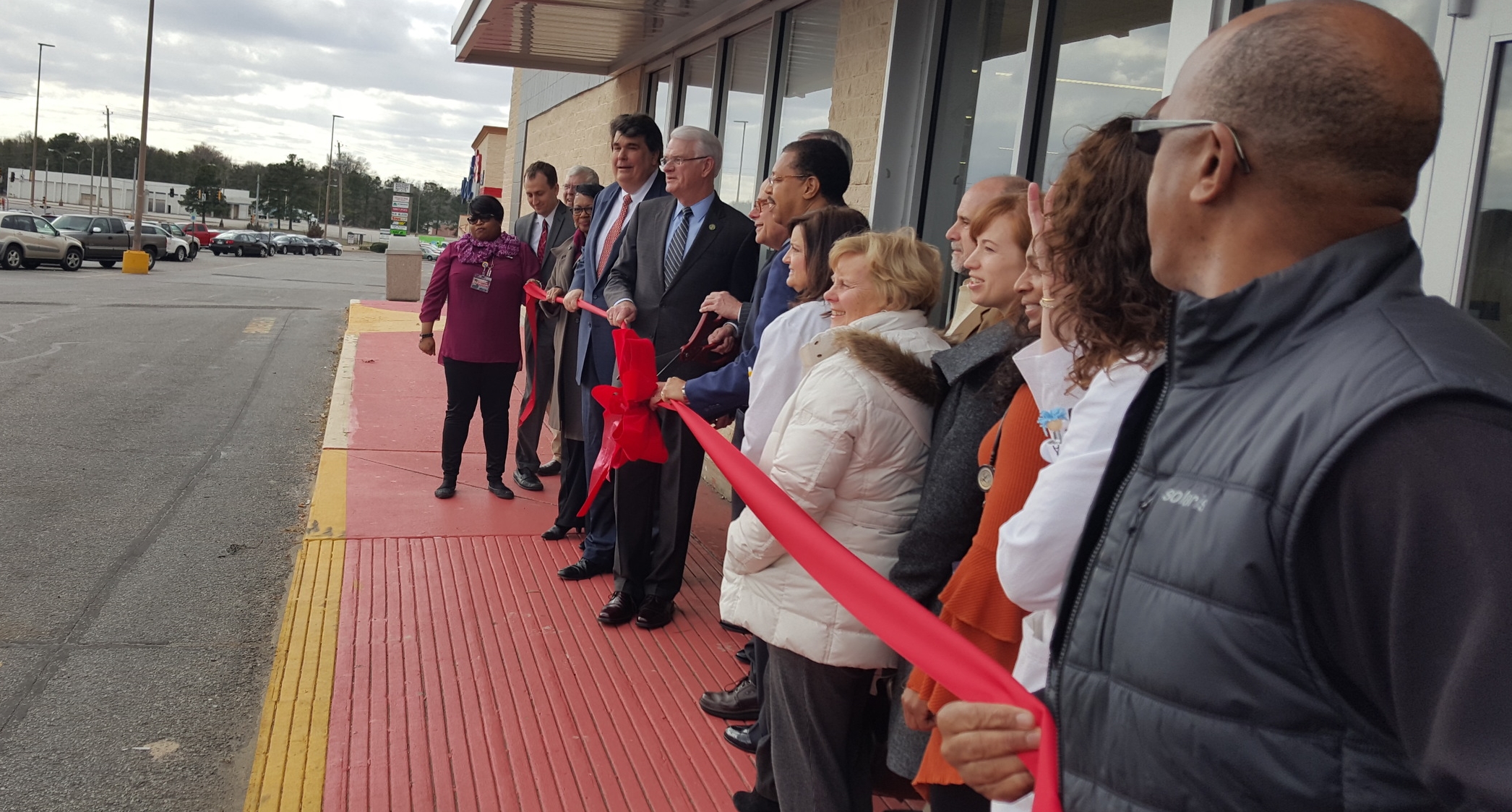 Pictured Here: Mayor Mark Luttrell, Ed Roberson (CEO of CCHS), Congressman Steve Cohen, Rep. Willie Brooks, and several staff members of CCHS.