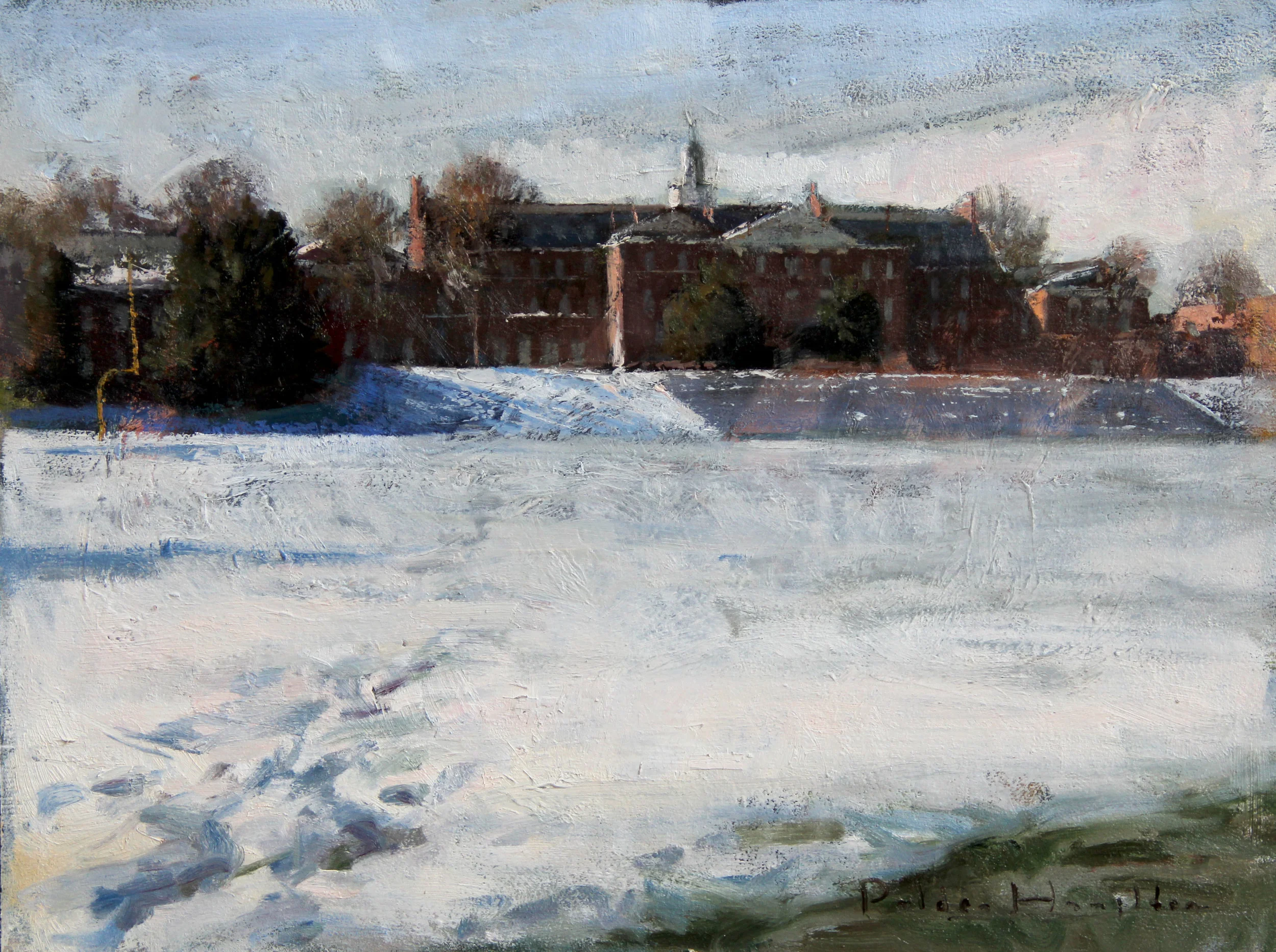 Across the Lower Lots 9x12", oil on panel