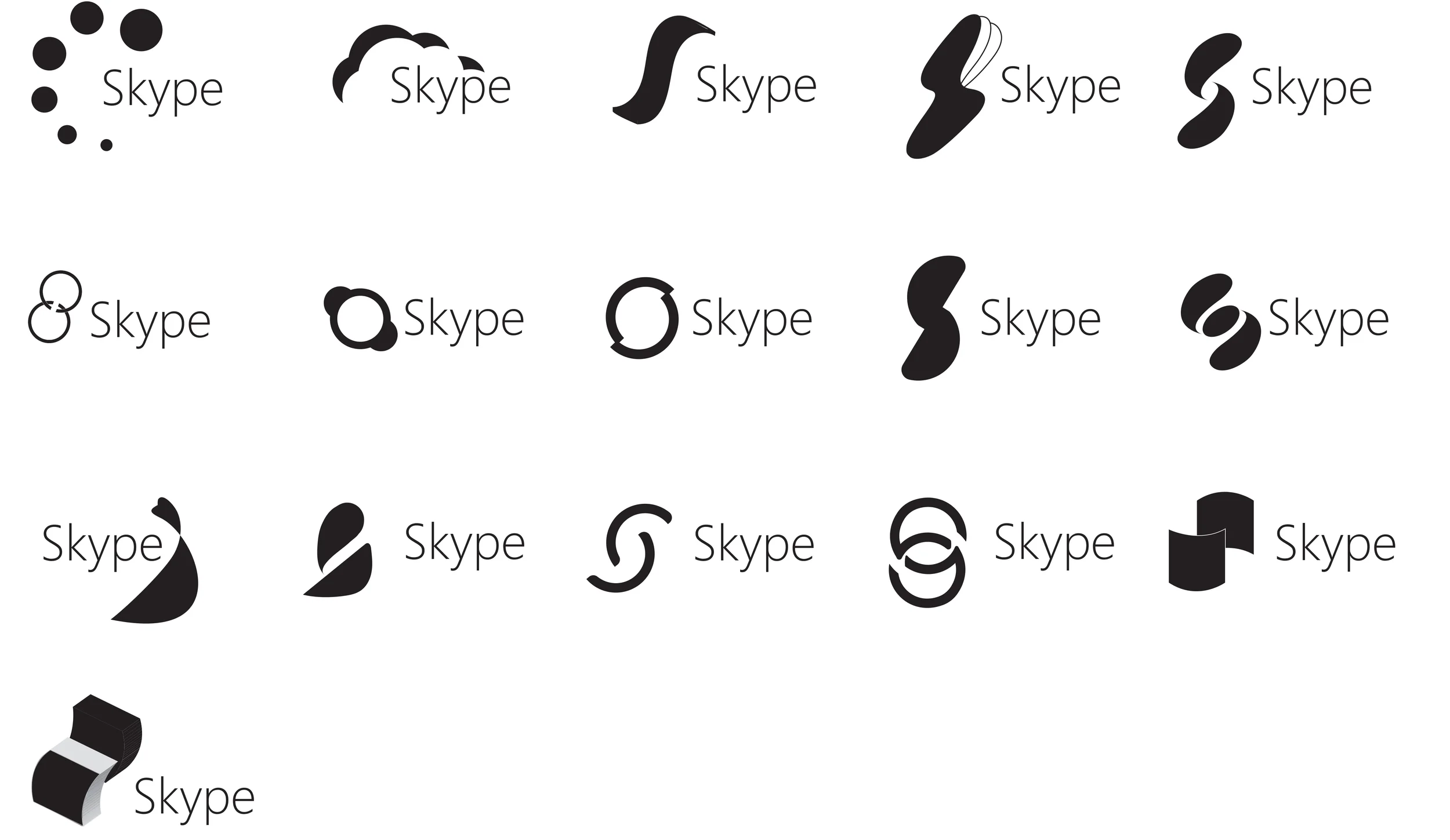  More logo explorations. 